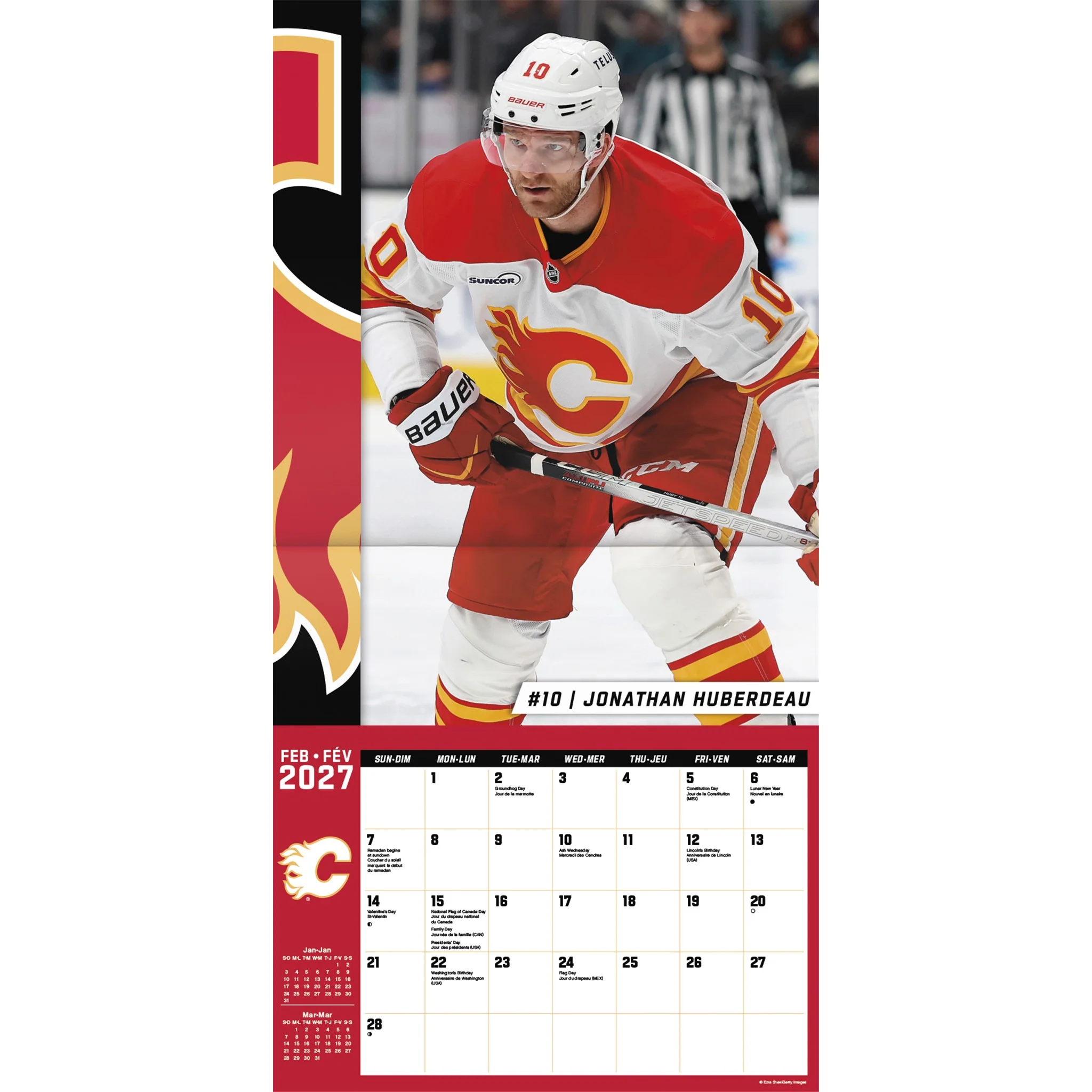 NHL Calgary Flames 2027 Wall Calendar - Image 4