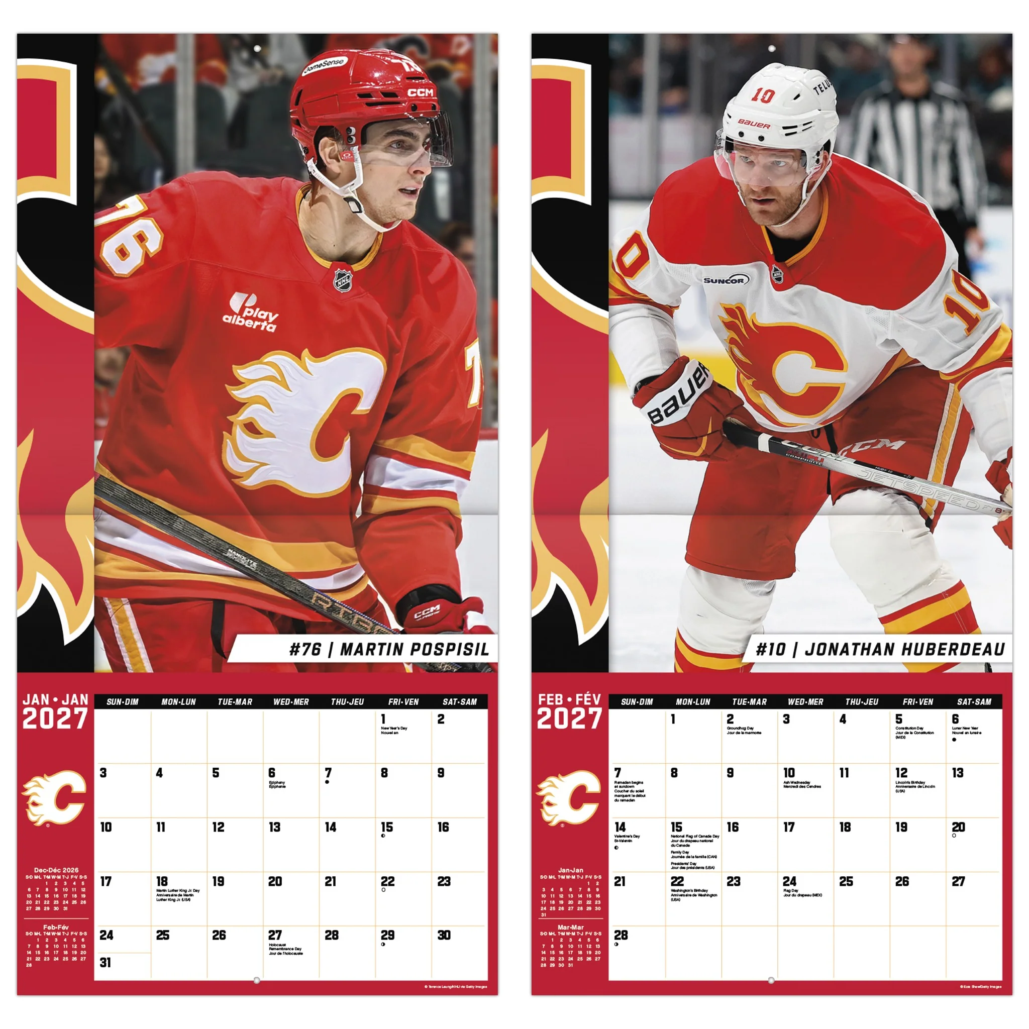 NHL Calgary Flames 2027 Wall Calendar - Image 6