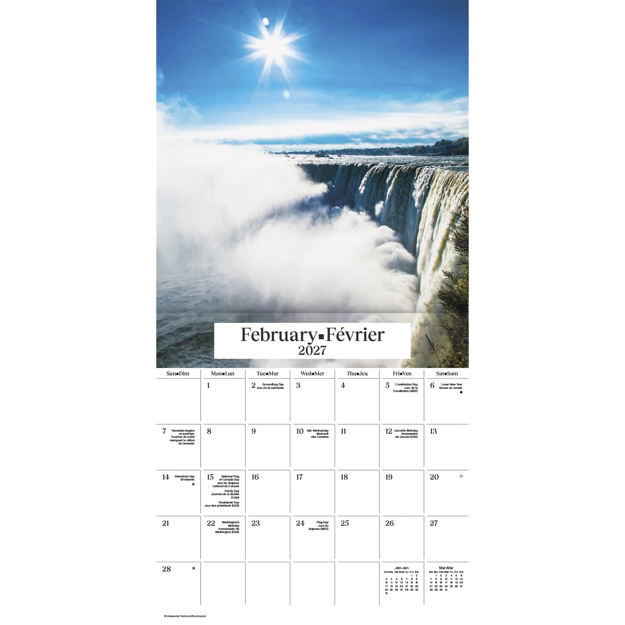 Niagara Falls 2027 Wall Calendar - Image 4