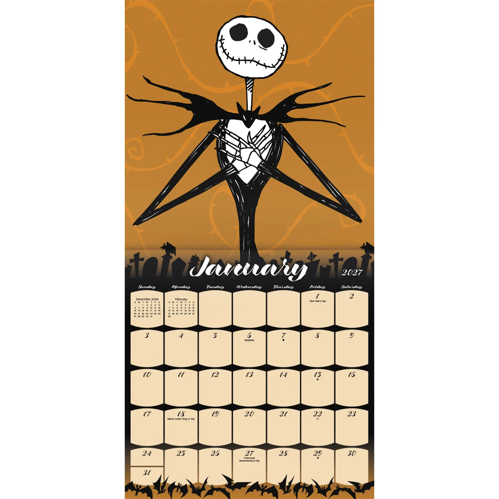 Nightmare Before Christmas 2027 Mini Calendar - Image 3