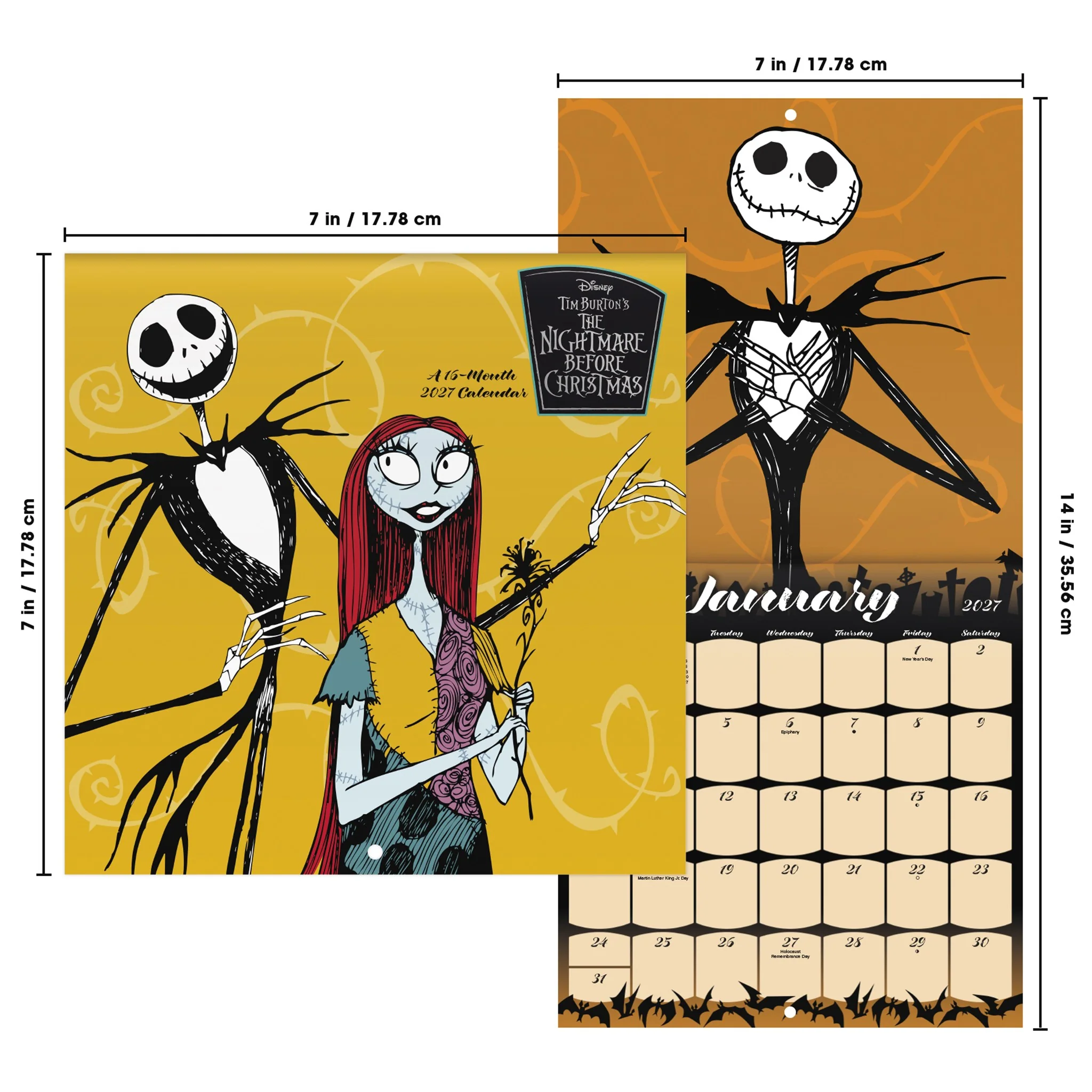 Nightmare Before Christmas 2027 Mini Calendar - Image 7