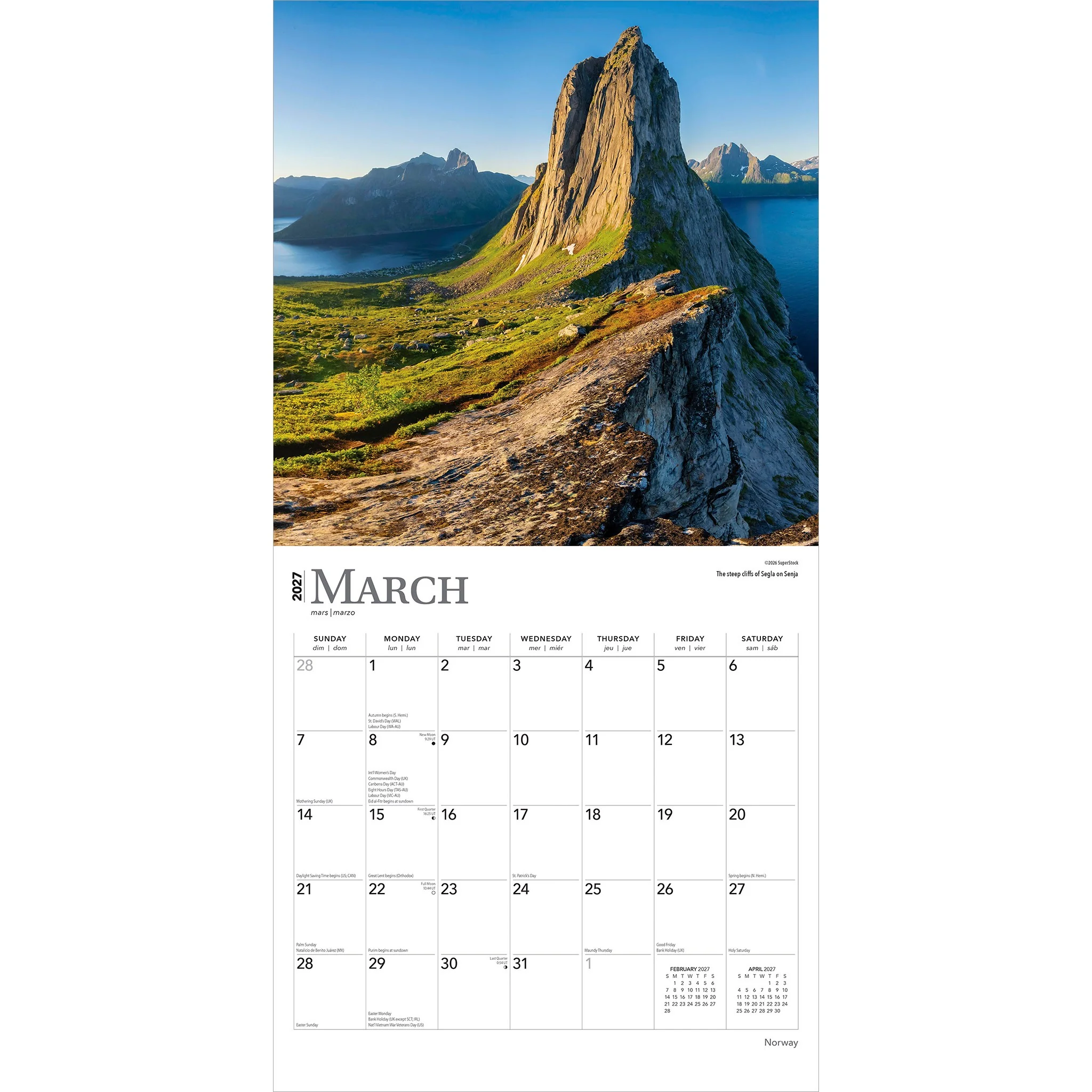 Norway 2027 Wall Calendar - Image 3