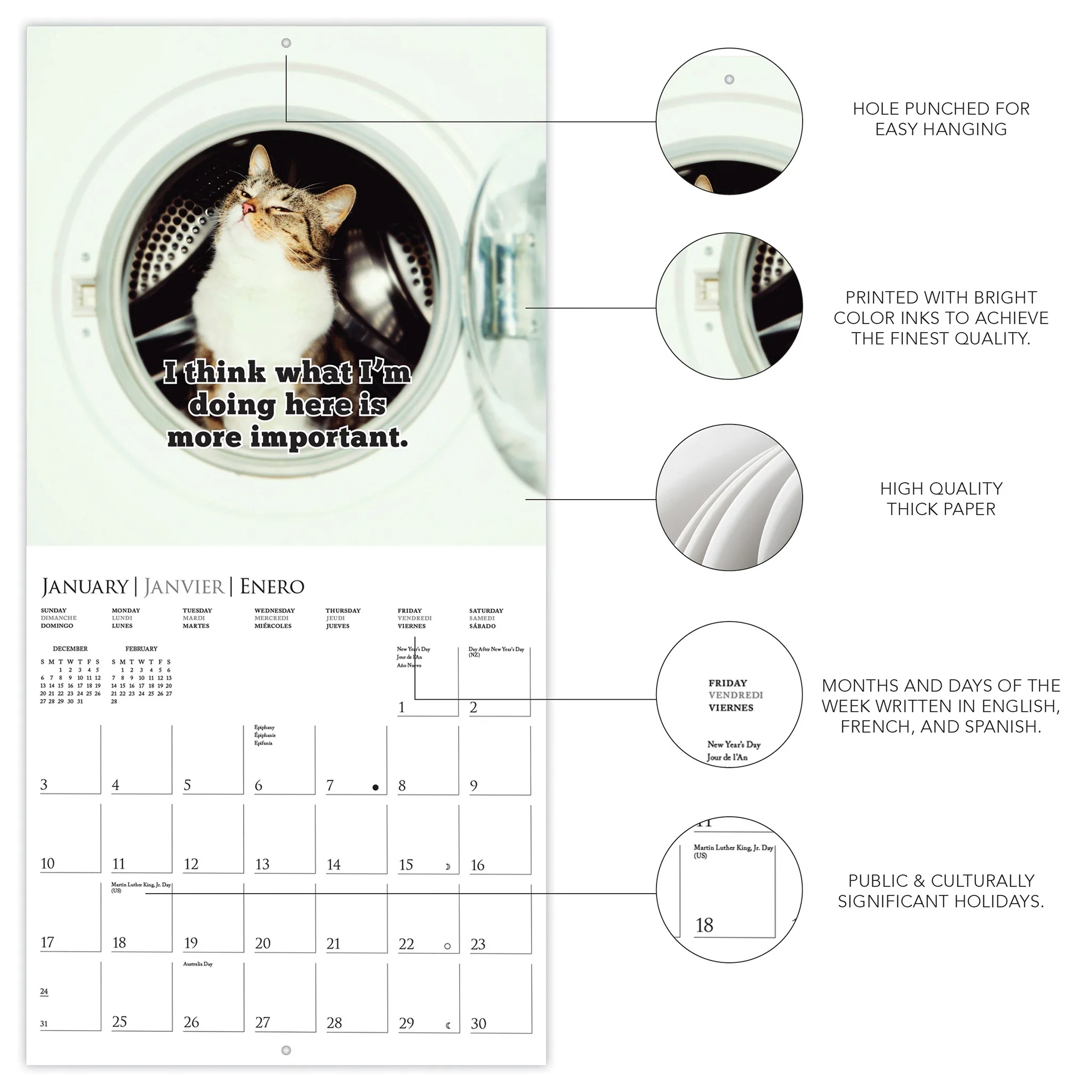 Nuthin' But Trouble 2027 Wall Calendar - Online Only - Image 3