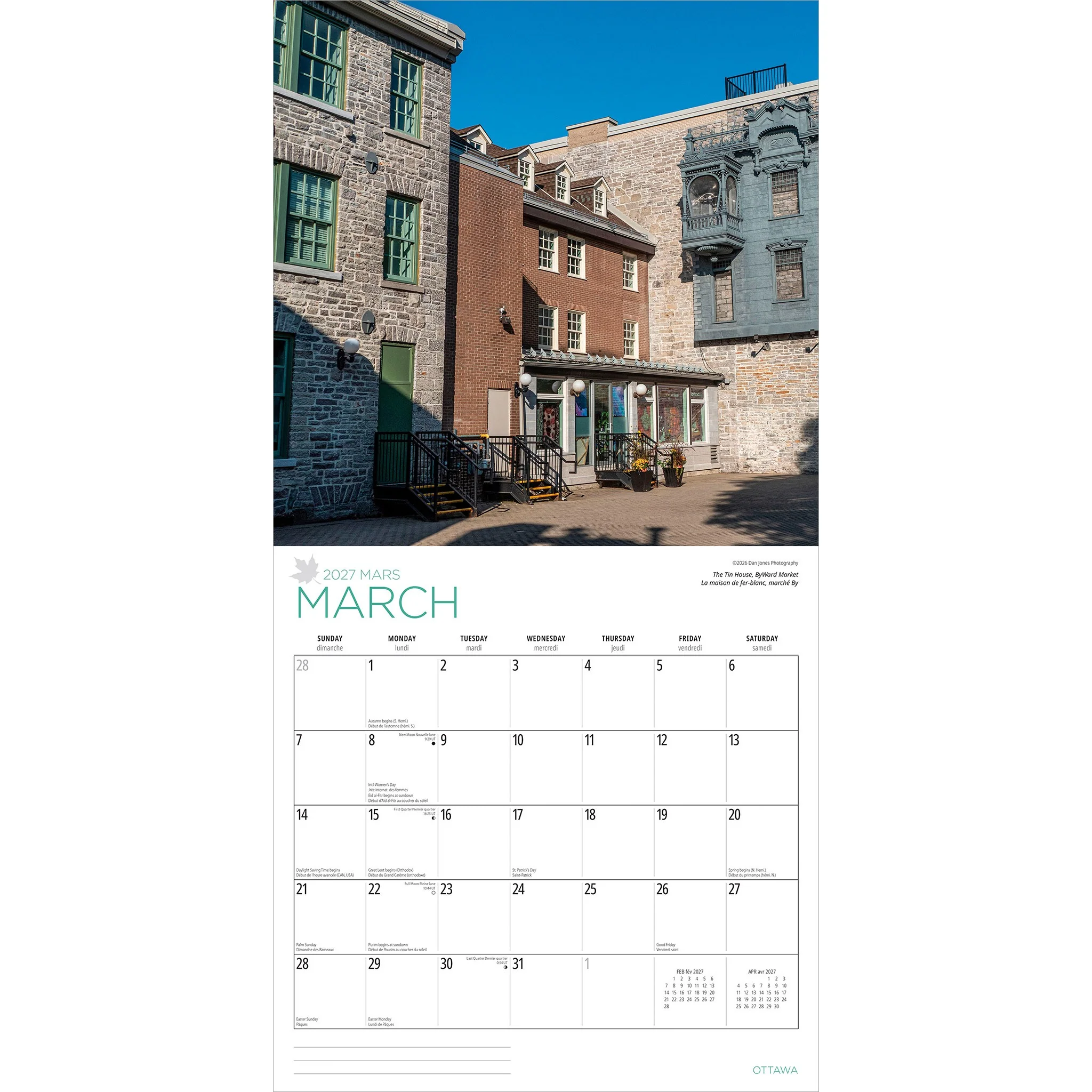 Ottawa 2027 Wall Calendar - Image 3
