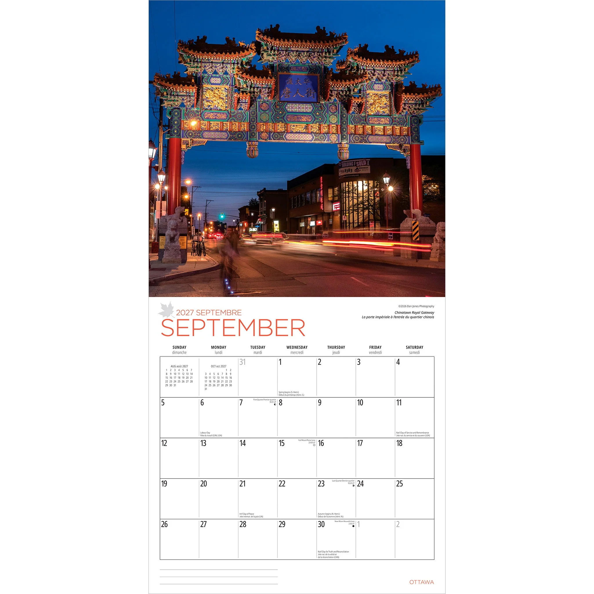 Ottawa 2027 Wall Calendar - Image 4