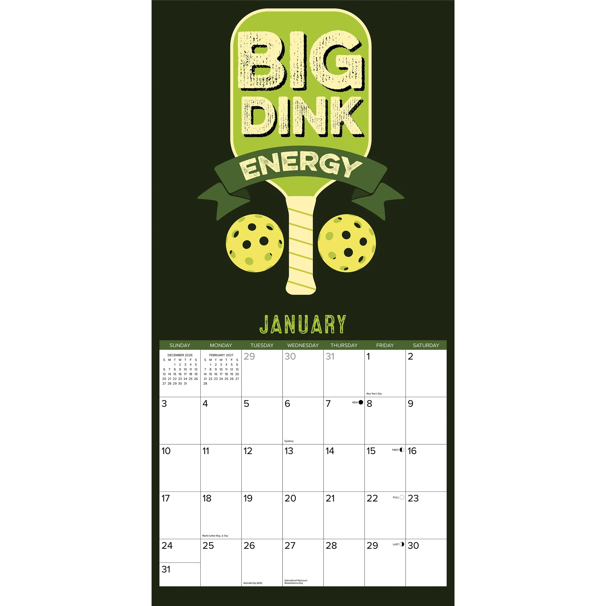 Pickleball 2027 Wall Calendar - Image 3