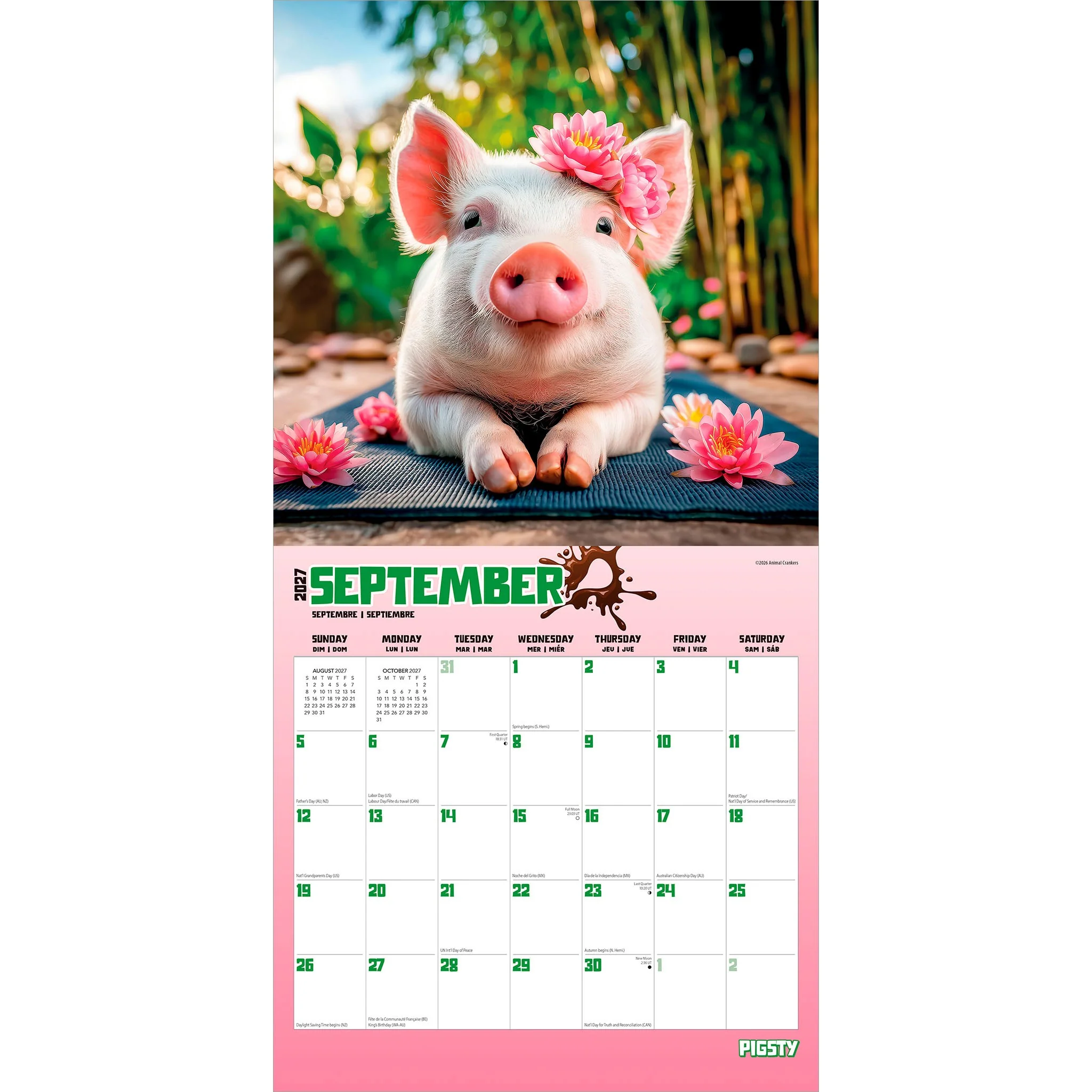 Pigsty 2027 Wall Calendar - Online Only - Image 4