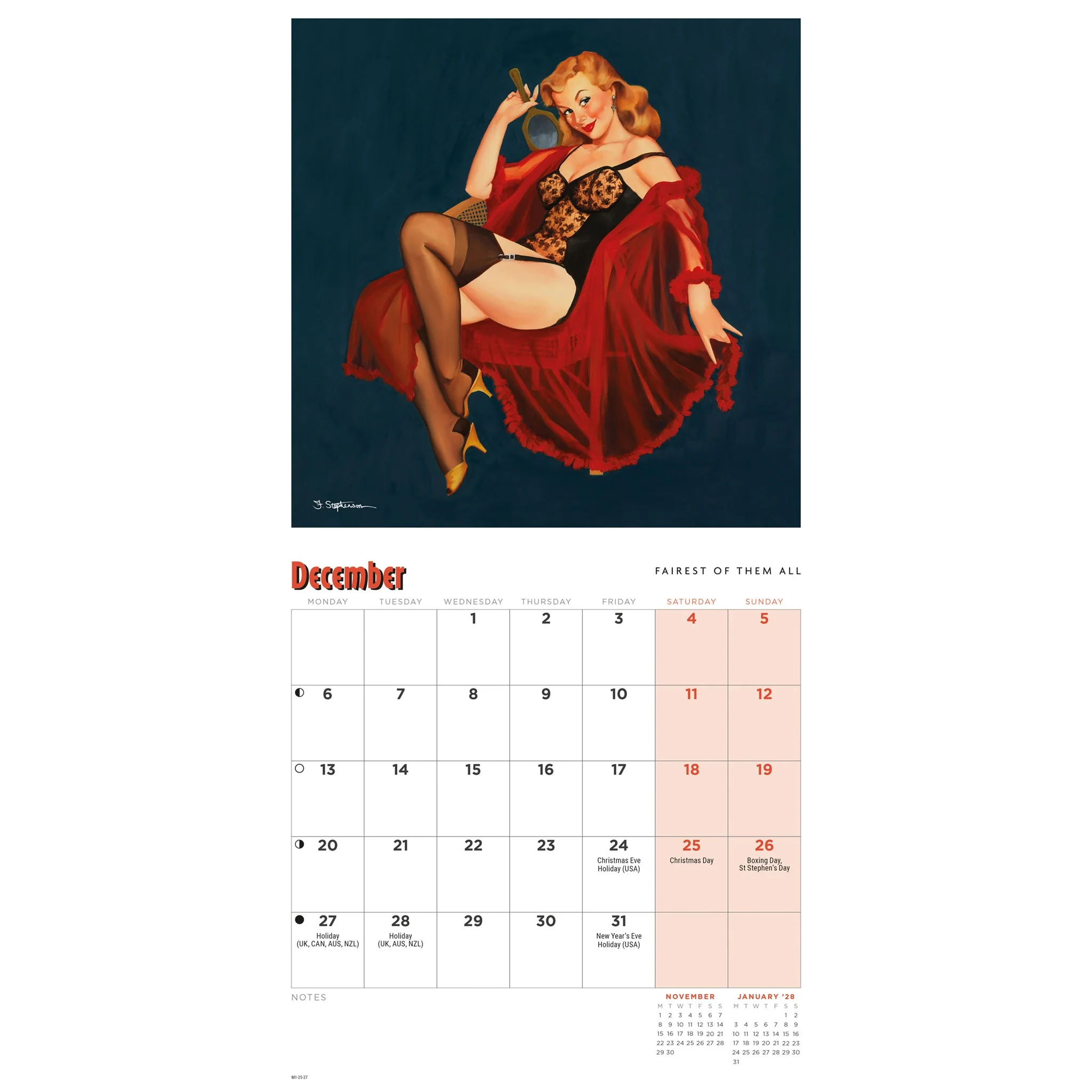 Pin Ups 2027 Mini Calendar - Image 5