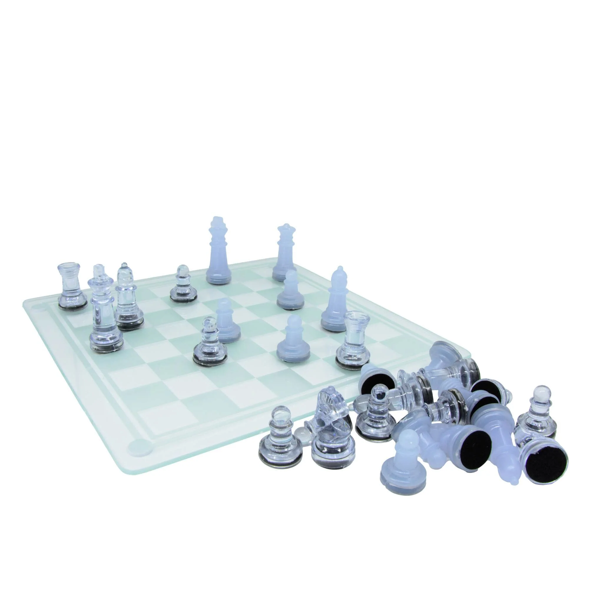 Plastic Chess Set with Glass Board - Image 4