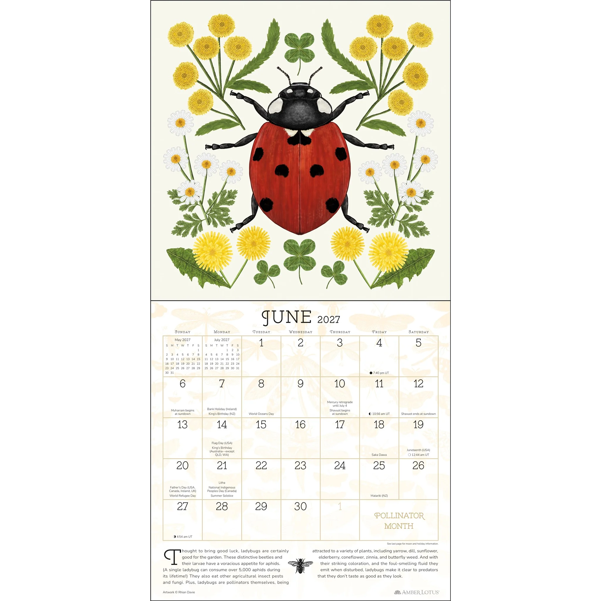 Praise for the Pollinators 2027 Wall Calendar - Online Only - Image 5