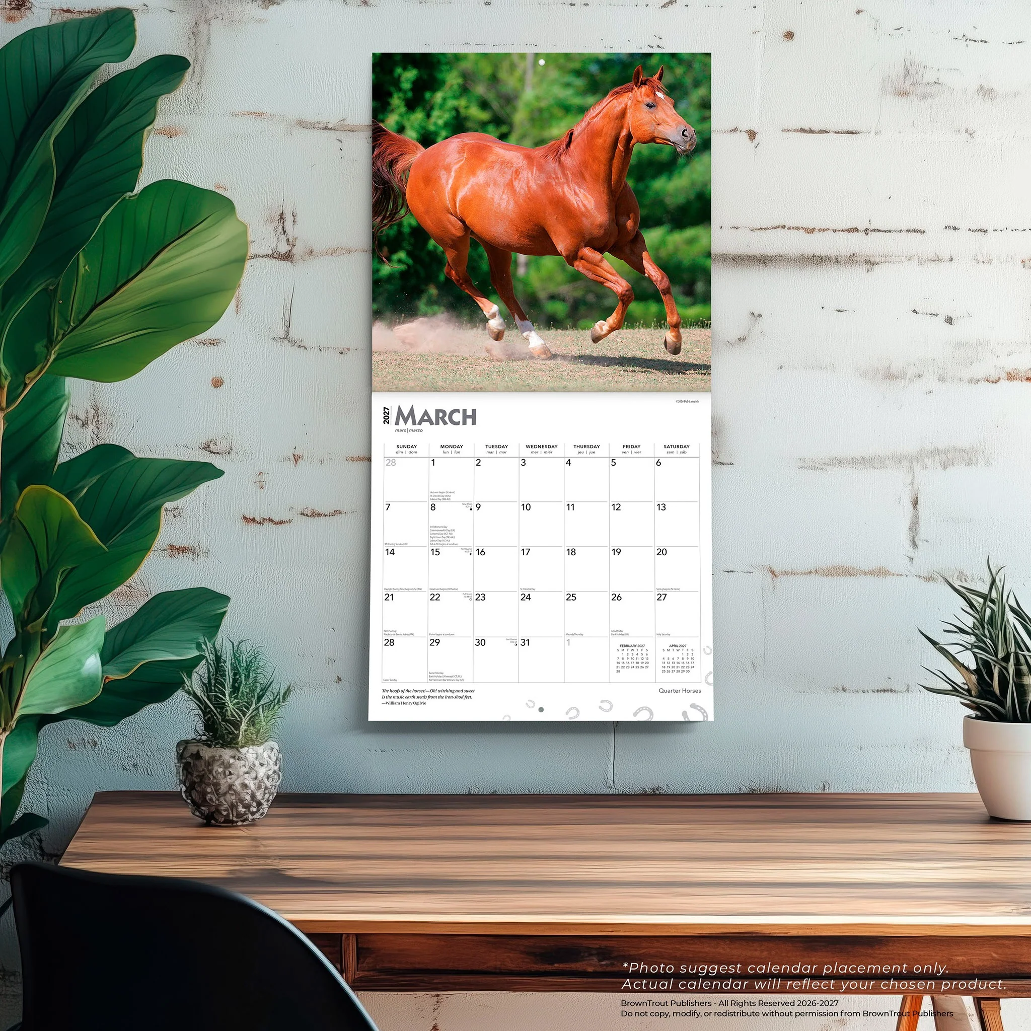 Quarter Horses 2027 Wall Calendar - Online Only - Image 5