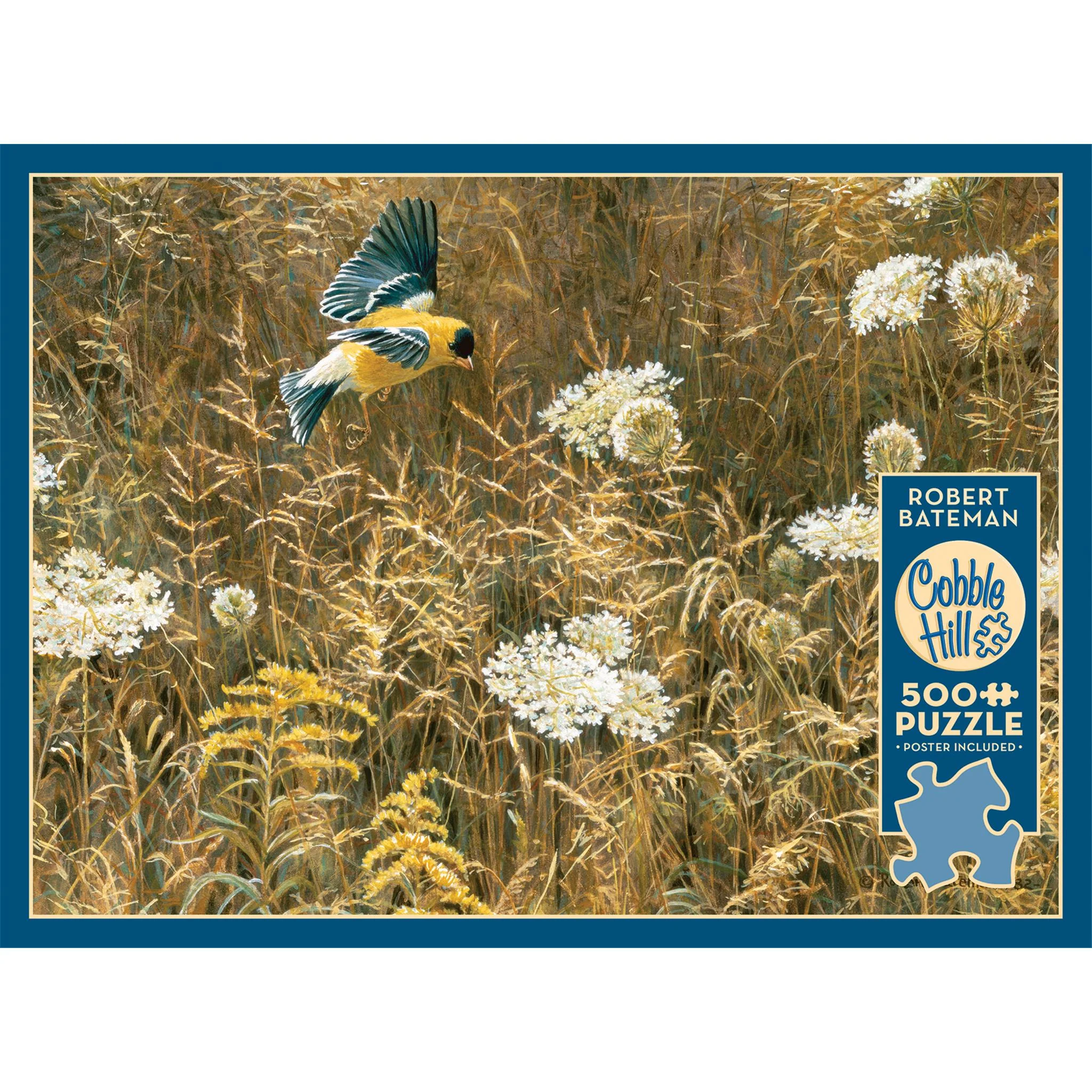 Queen Anne's Lace & American Goldfinch 500 Piece Puzzle Cobble Hill - Image 4