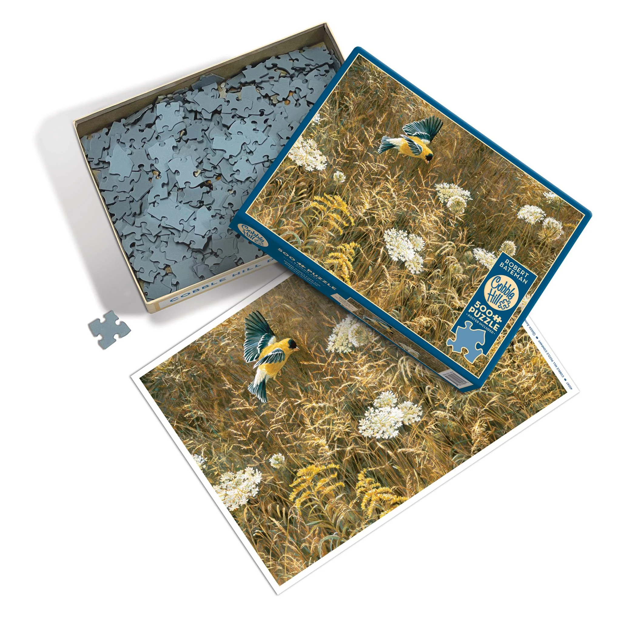 Queen Anne's Lace & American Goldfinch 500 Piece Puzzle Cobble Hill - Image 5