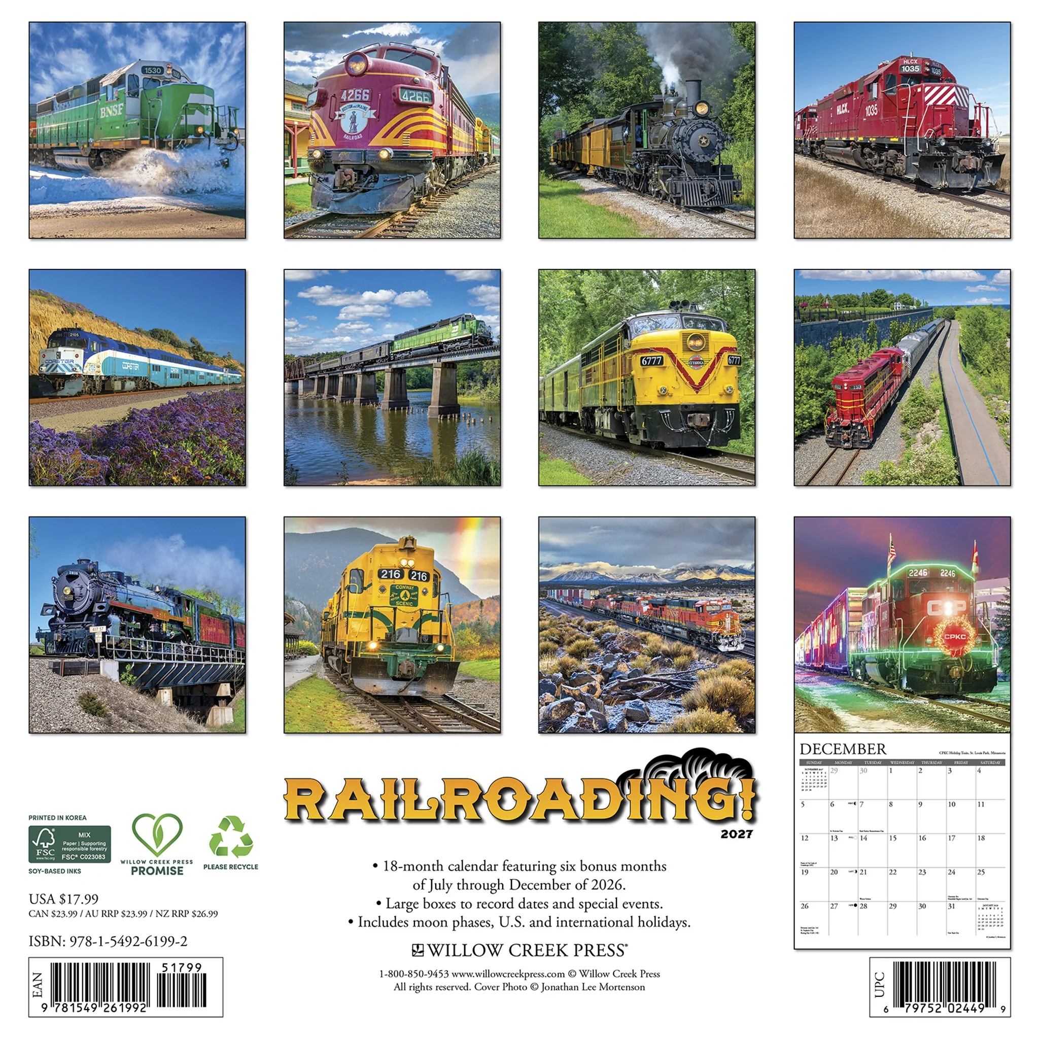 Railroading 2027 Wall Calendar - Image 2