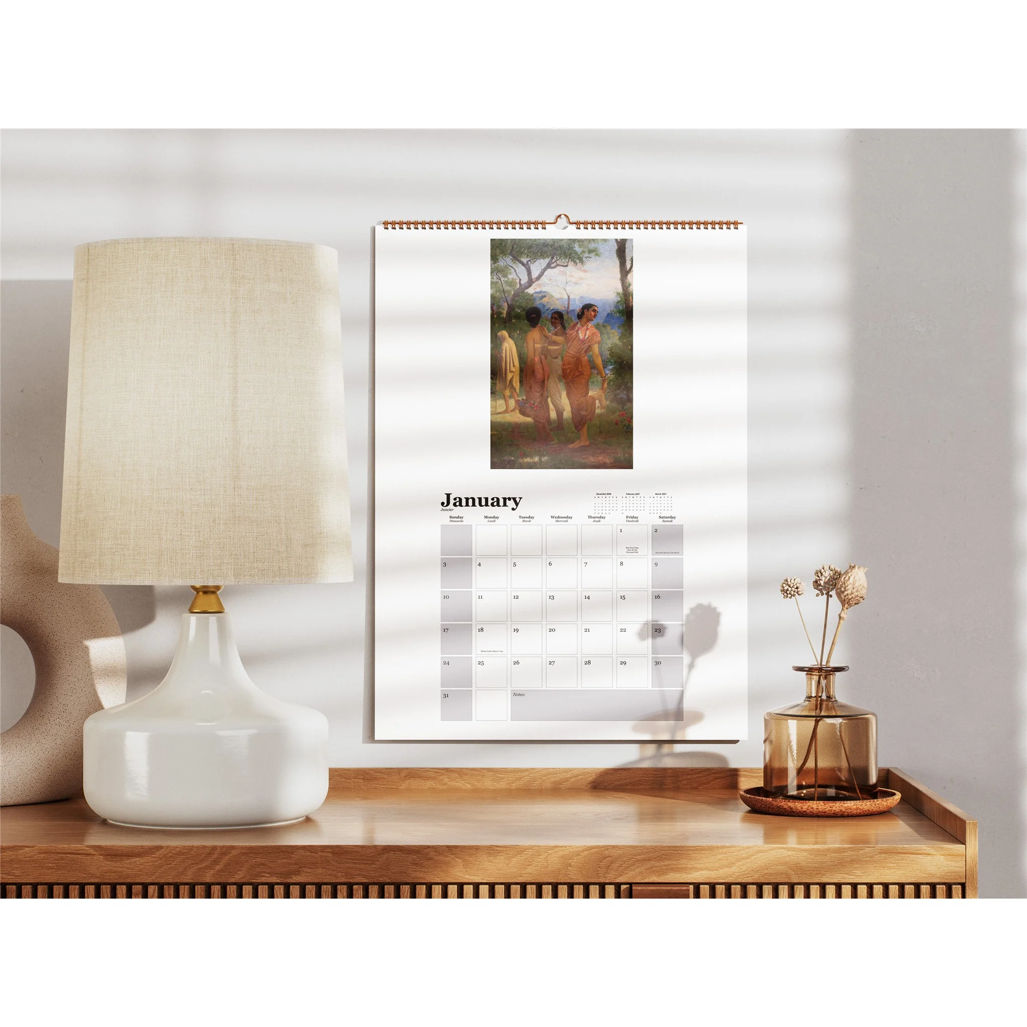 Ravi Varma 2027 Wall Calendar - Online Only - Image 5