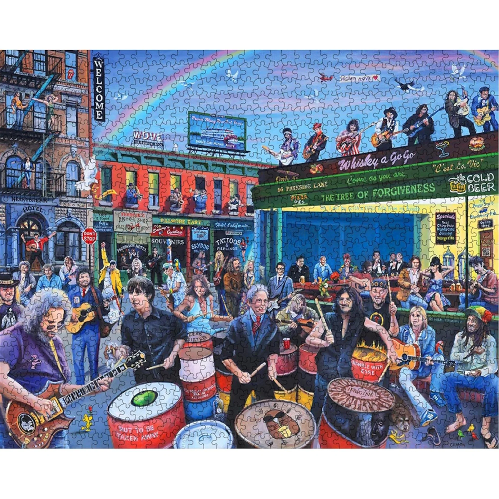 Rock & Roll Heaven 1000 Piece Puzzle - Image 3