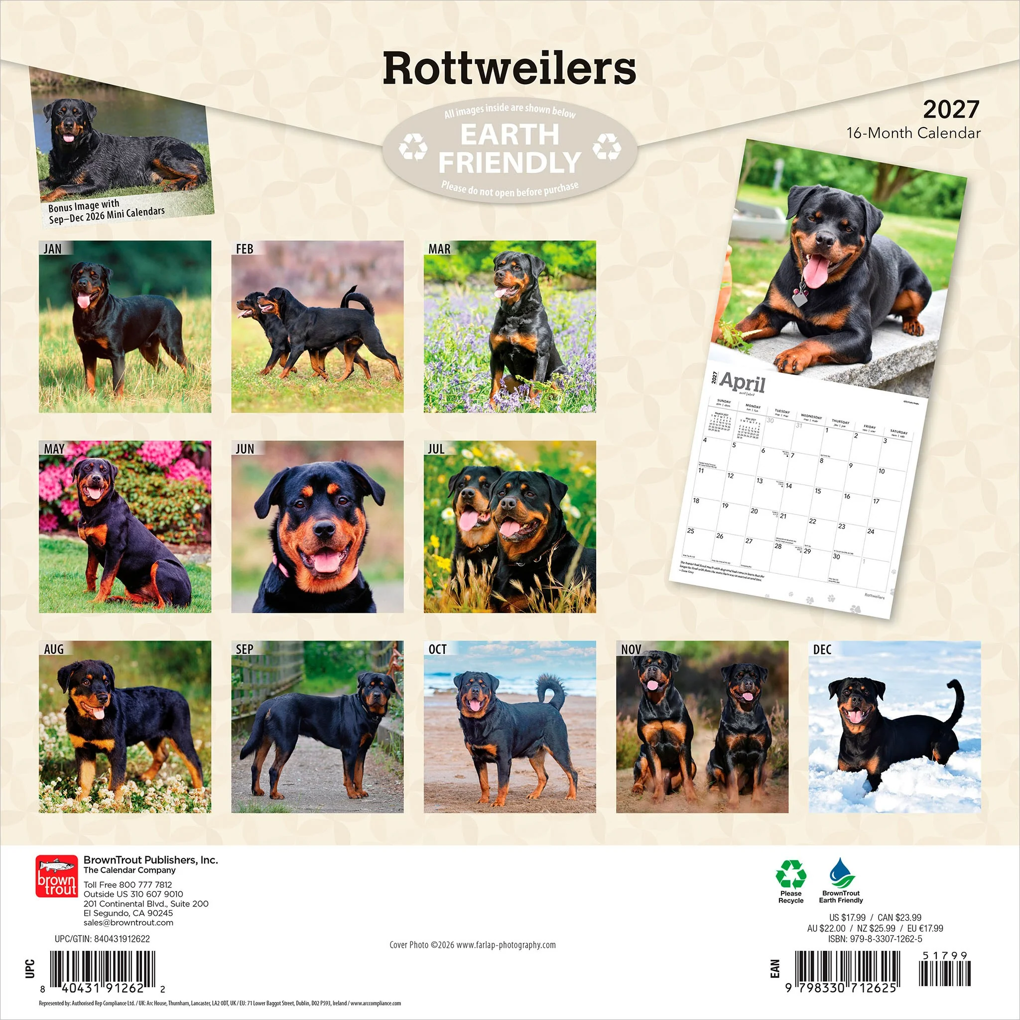 Rottweilers 2027 Wall Calendar - Image 2