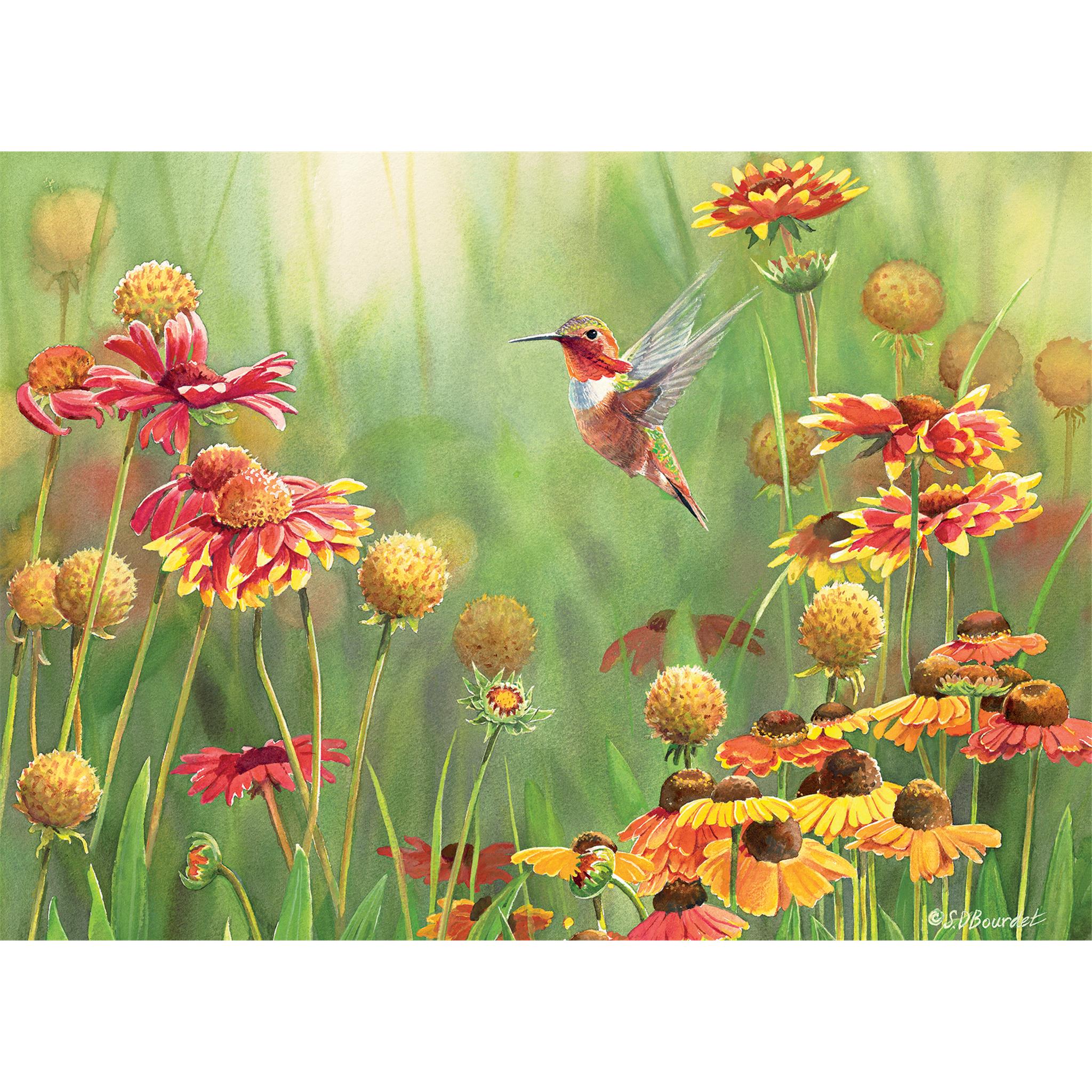 Rufous Hummingbird 500 Piece Puzzle Cobble Hill - Image 3