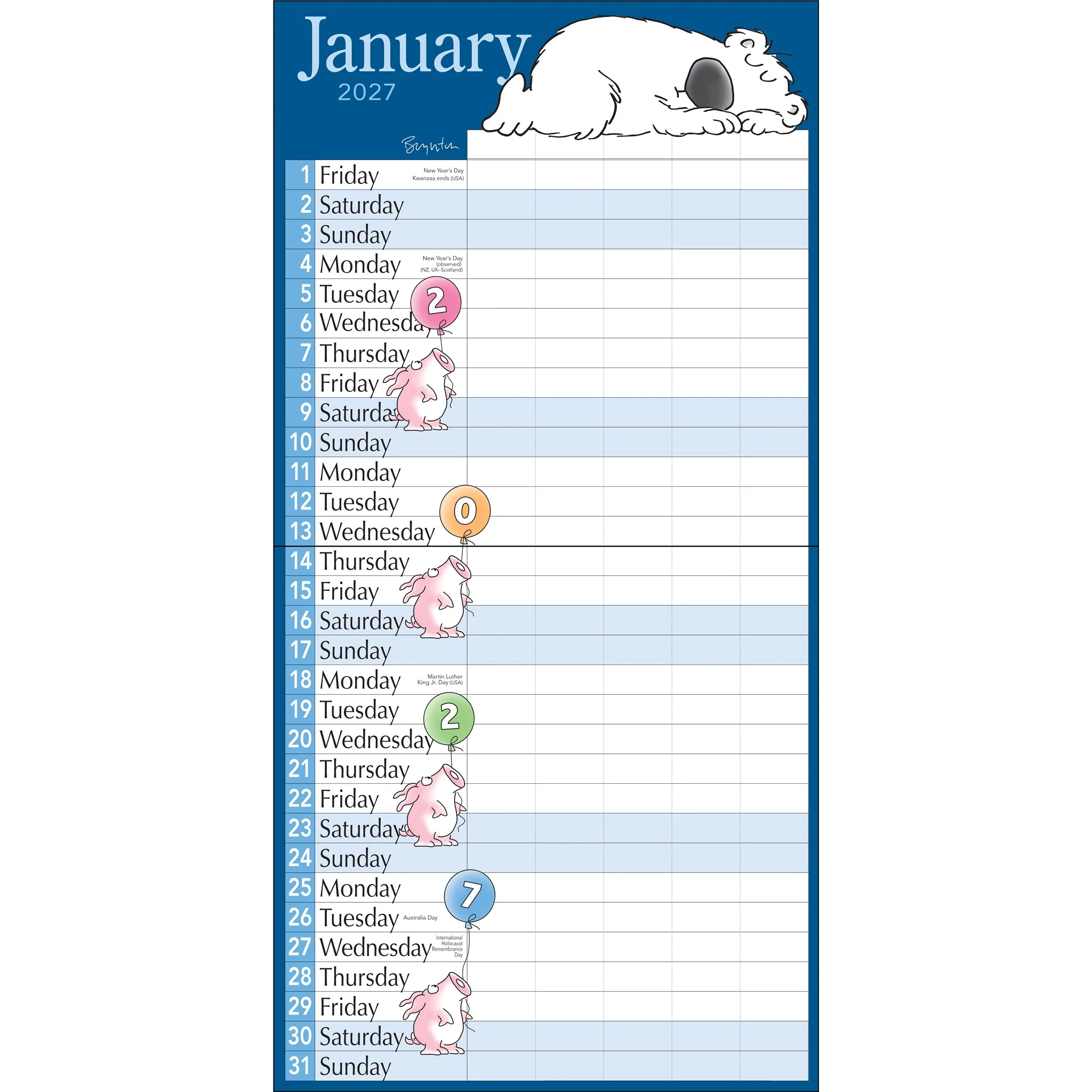Sandra Boynton's My Family 2026-2027 Wall Calendar - Image 3
