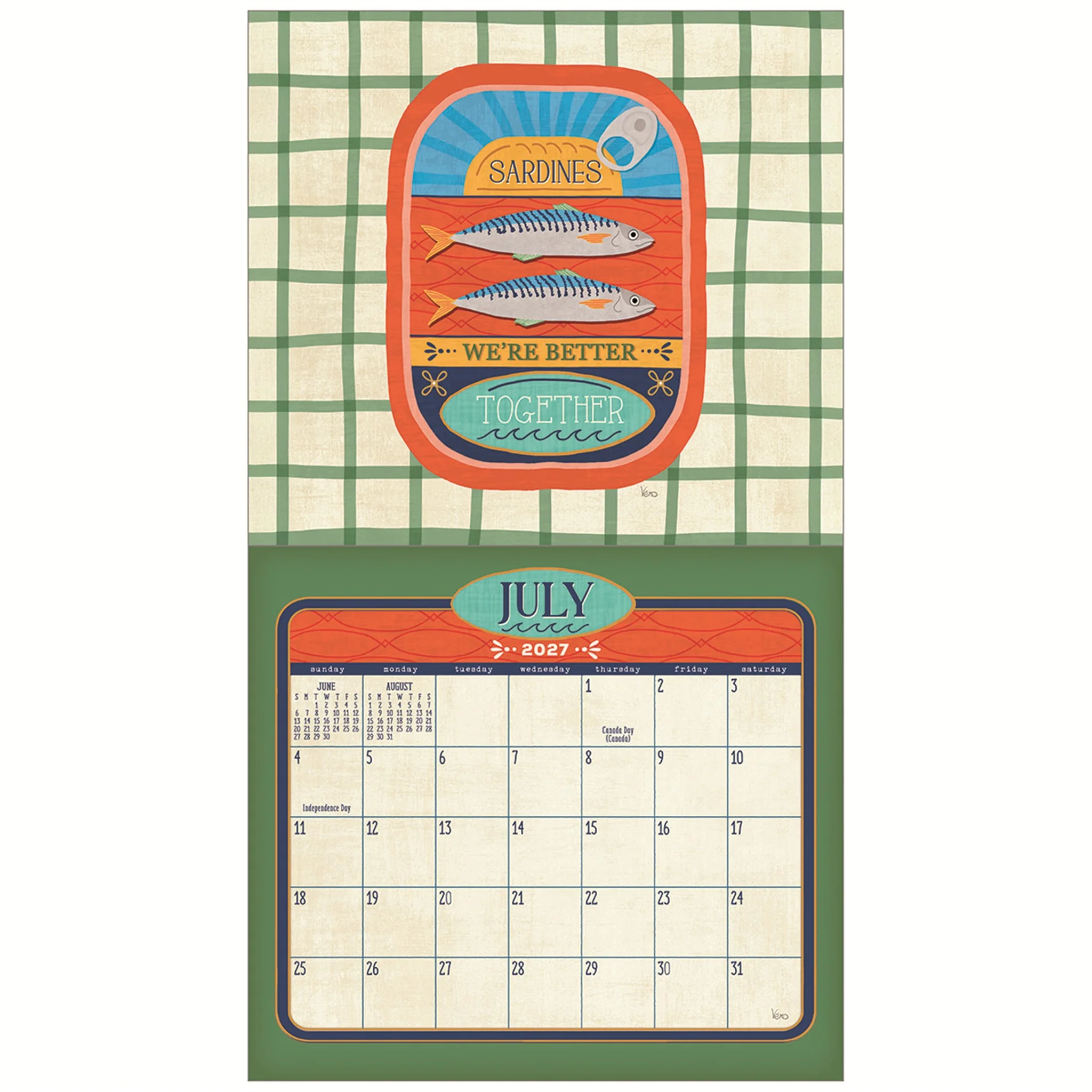 Sardines 2027 Wall Calendar - Image 4