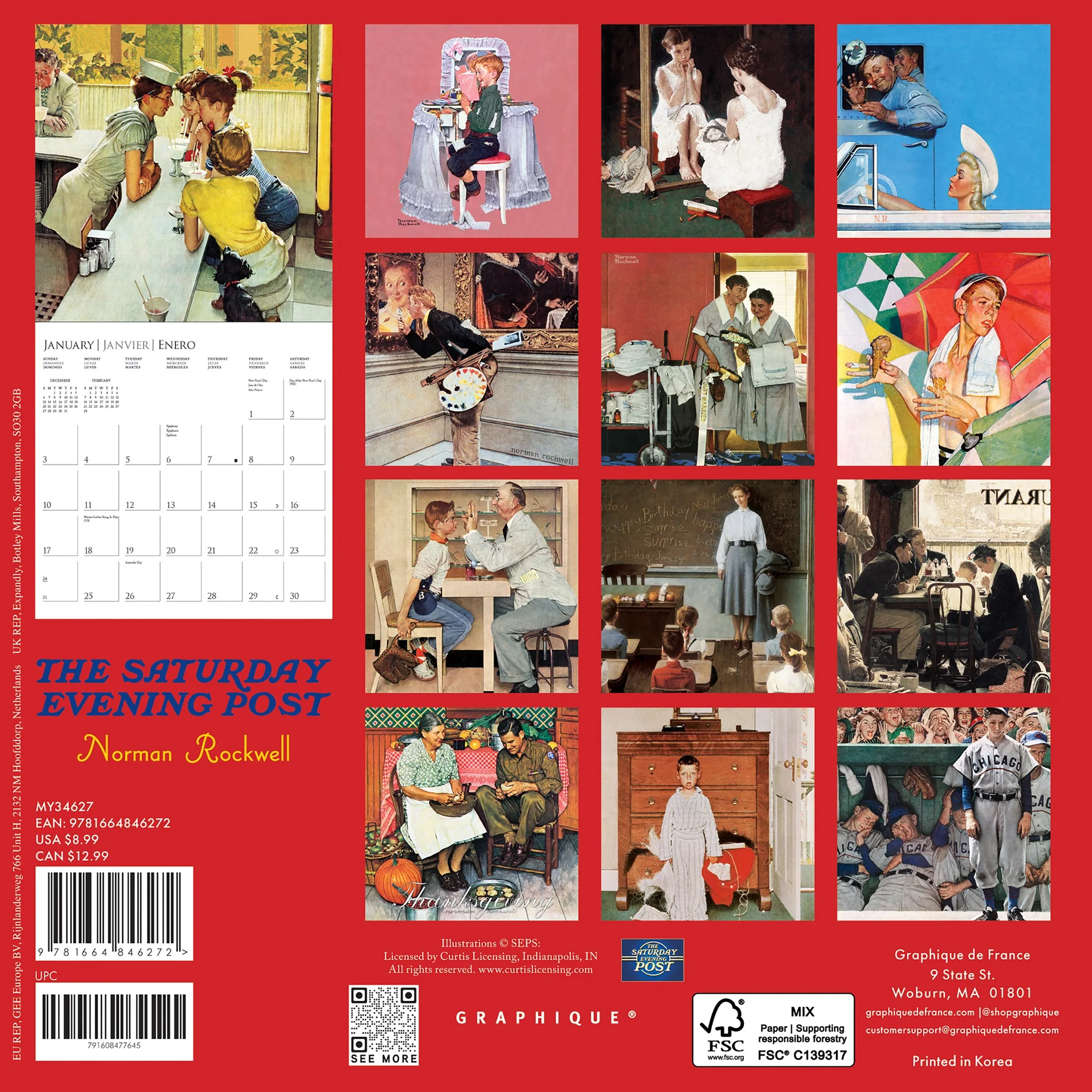 Saturday Evening Post 2027 Mini Calendar - Image 2