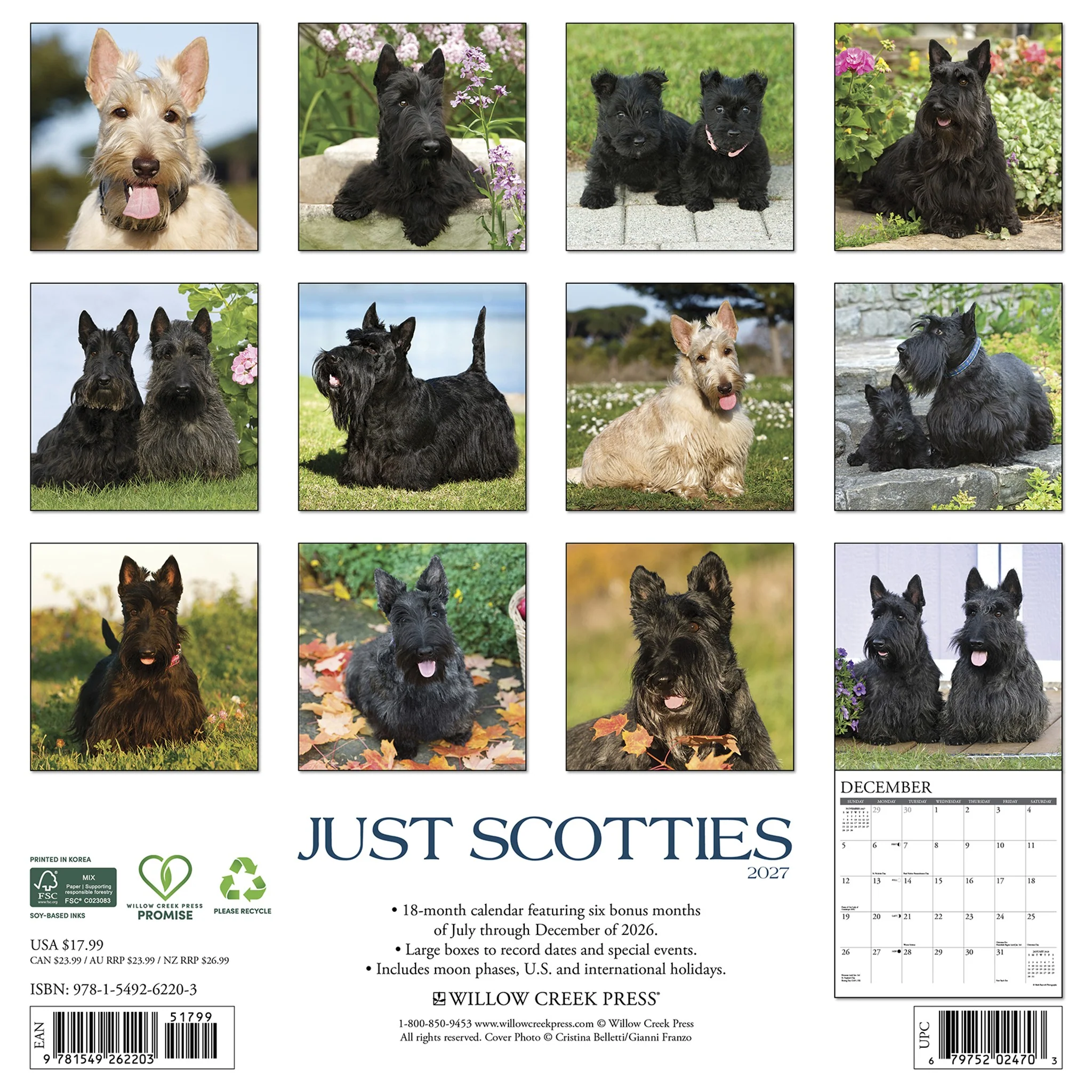 Scotties 2027 Wall Calendar - Image 2