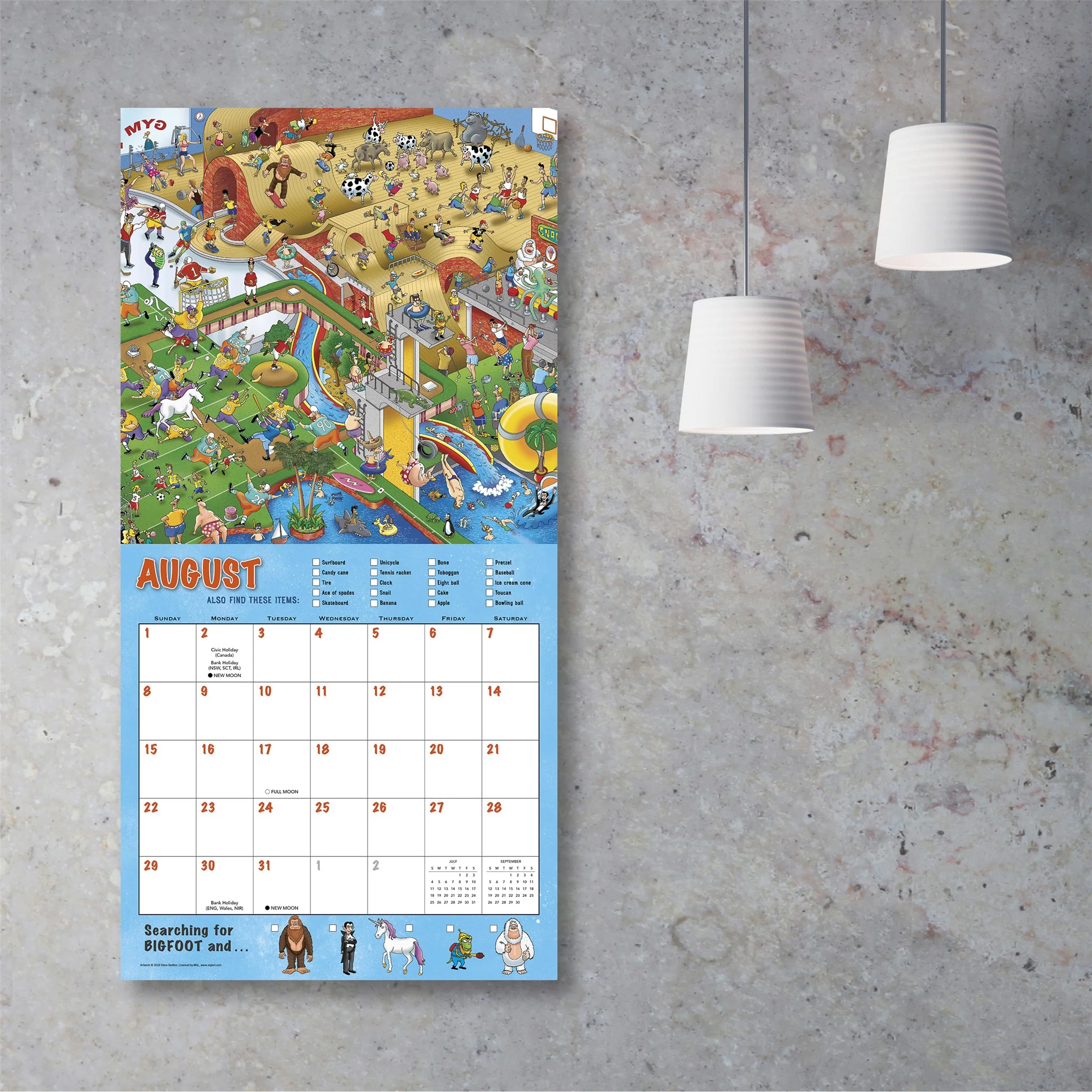 Searching for Bigfoot and His Other Hidden Friends 2027 Wall Calendar - Image 5