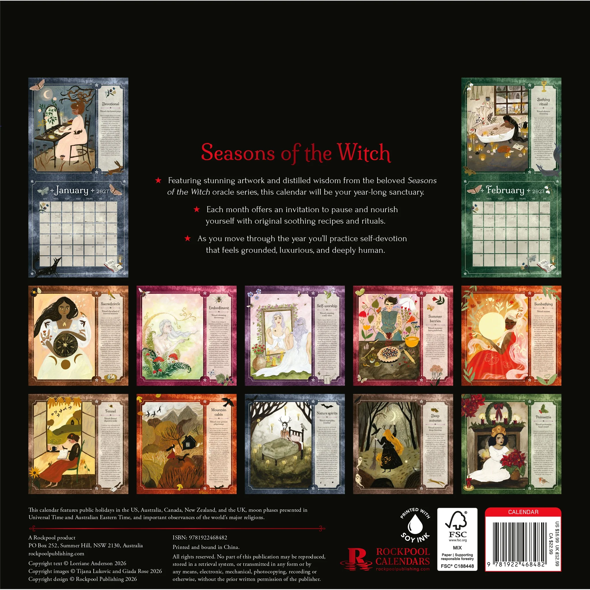 Seasons of the Witch 2027 Wall Calendar - Online Only - Image 2