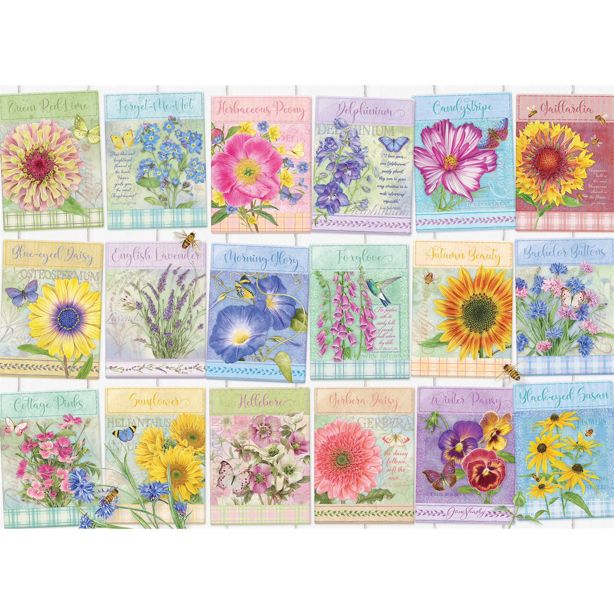 Seed Packets 500 Piece Puzzle Cobble Hill - Image 3