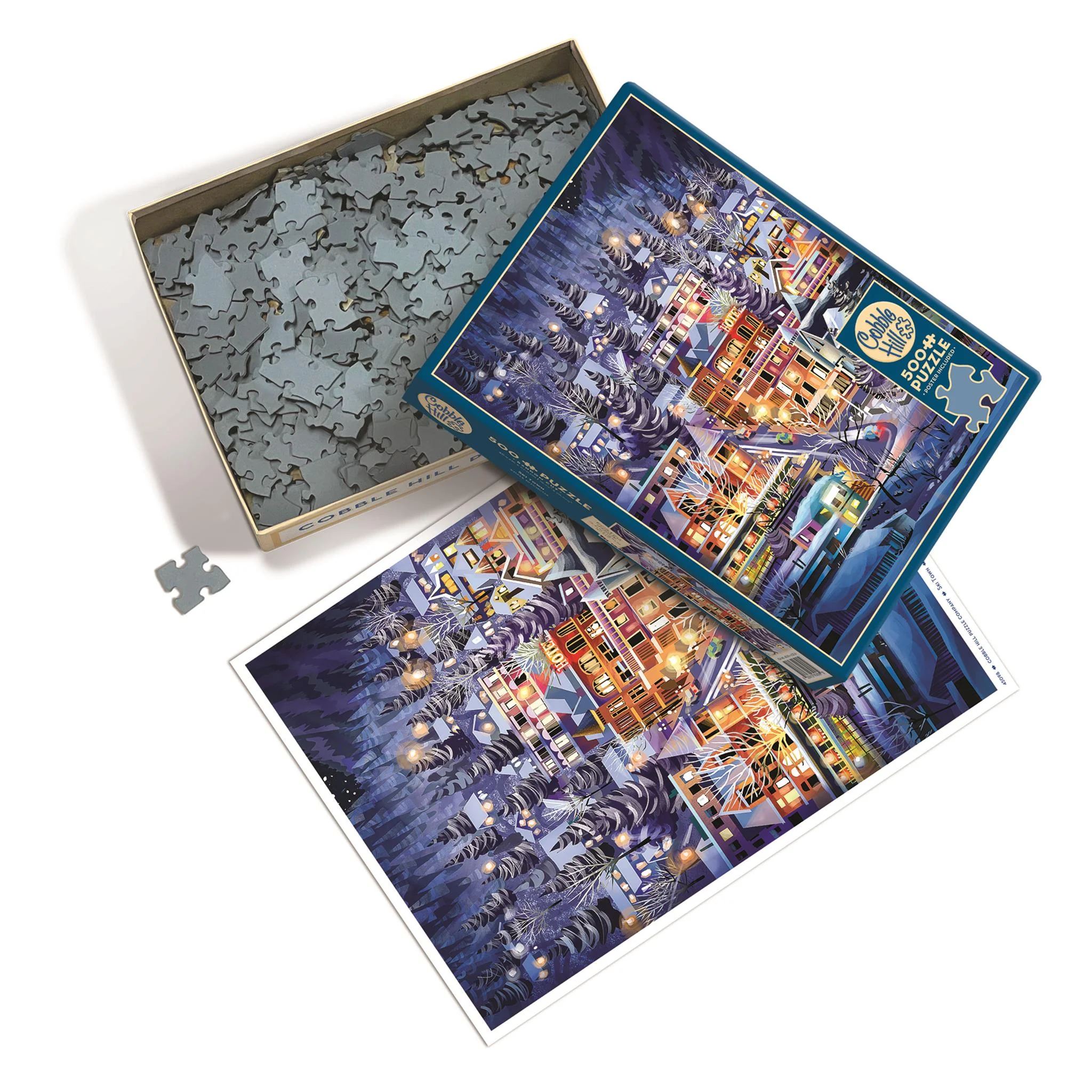 Ski Town 500 Piece Puzzle - Image 3