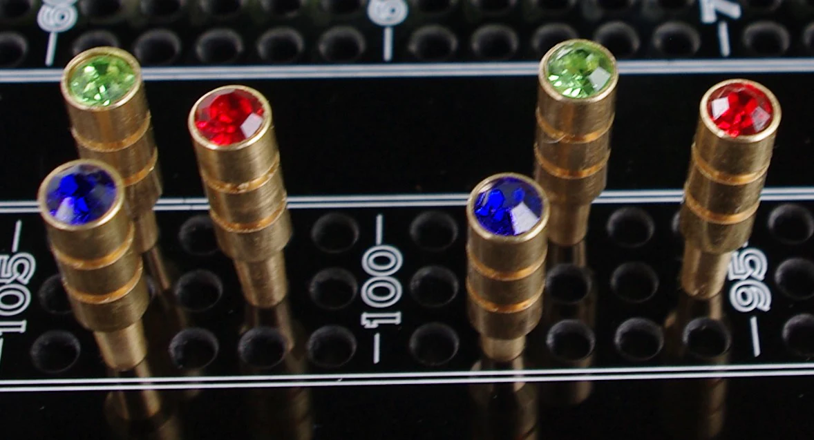 Solid Brass Cribbage Score Pegs, 9‑Piece Set - Image 3
