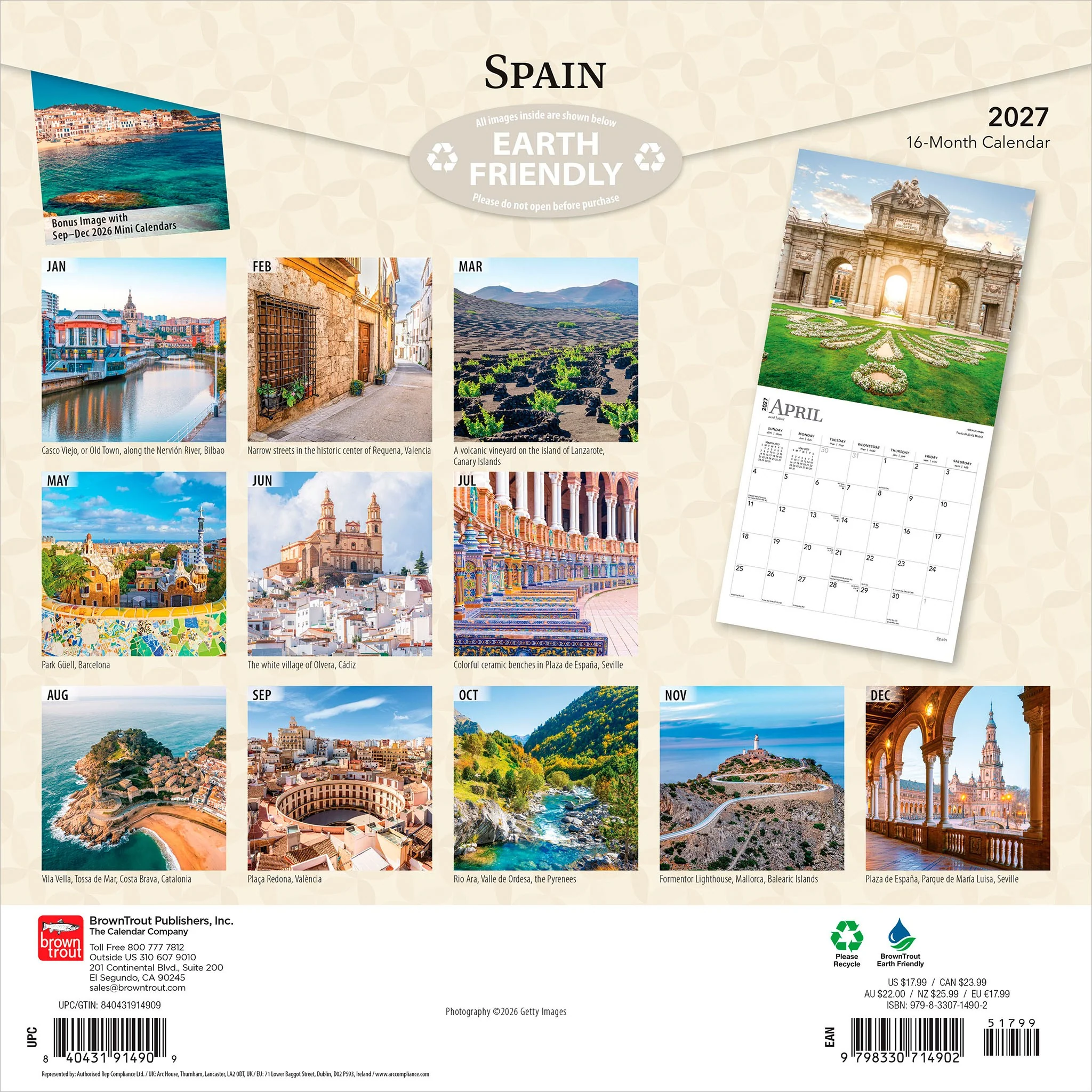 Spain 2027 Wall Calendar - Image 2