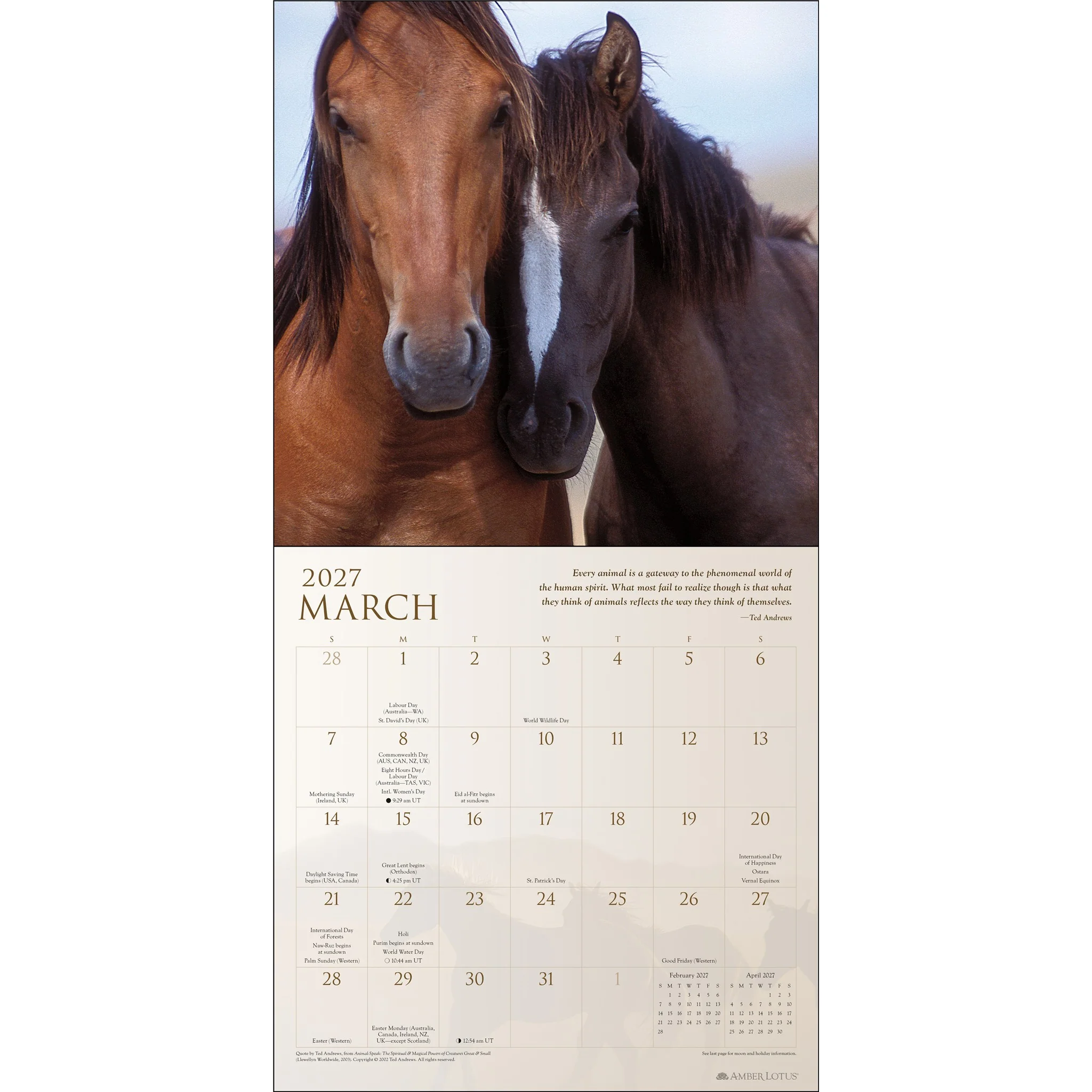 Spirit Horses 2027 Wall Calendar - Image 3