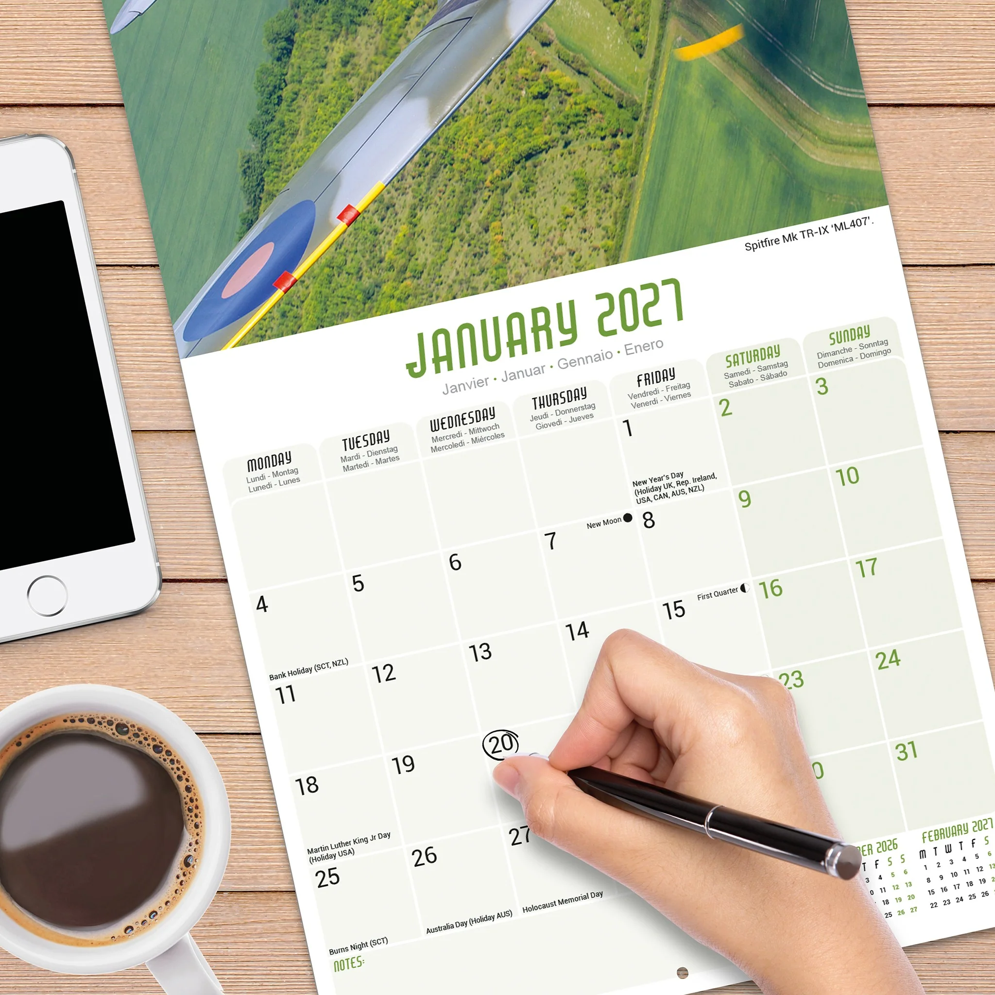 Spitfires 2027 Wall Calendar - Image 4
