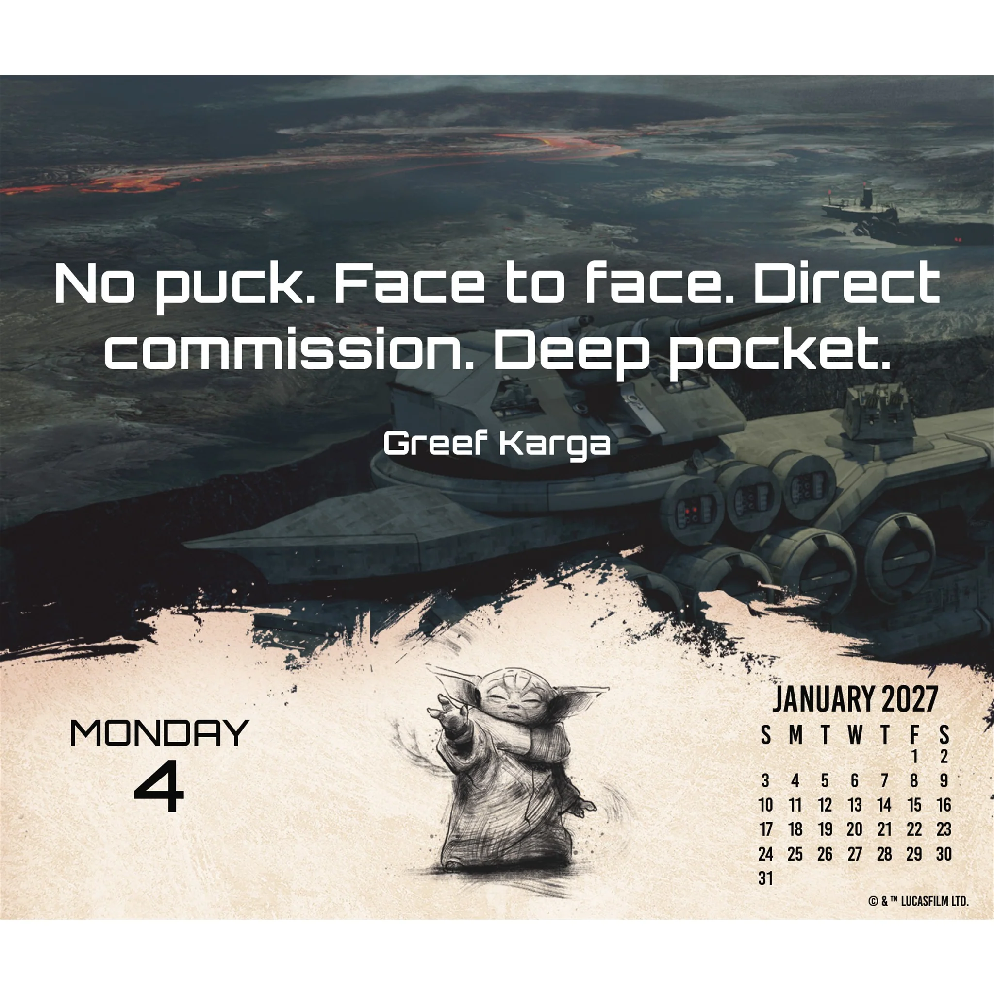 Star Wars Mandalorian 2027 Box Calendar - Online Only - Image 3
