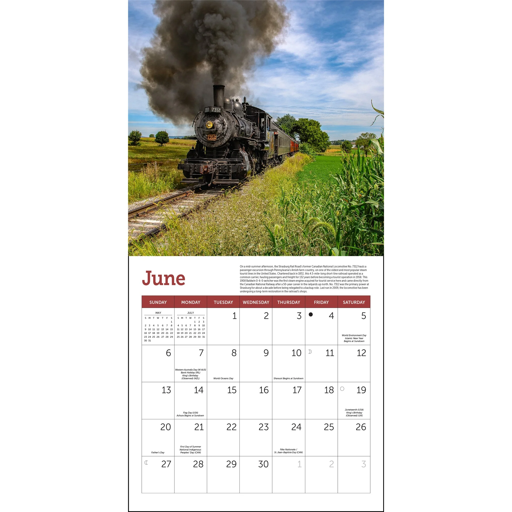 Steam Trains 2027 Mini Calendar - Image 5