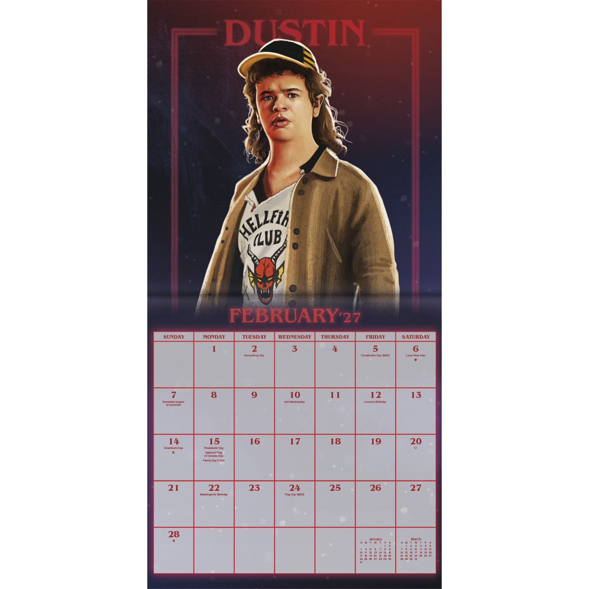 Stranger Things 2027 Mini Calendar - Image 4