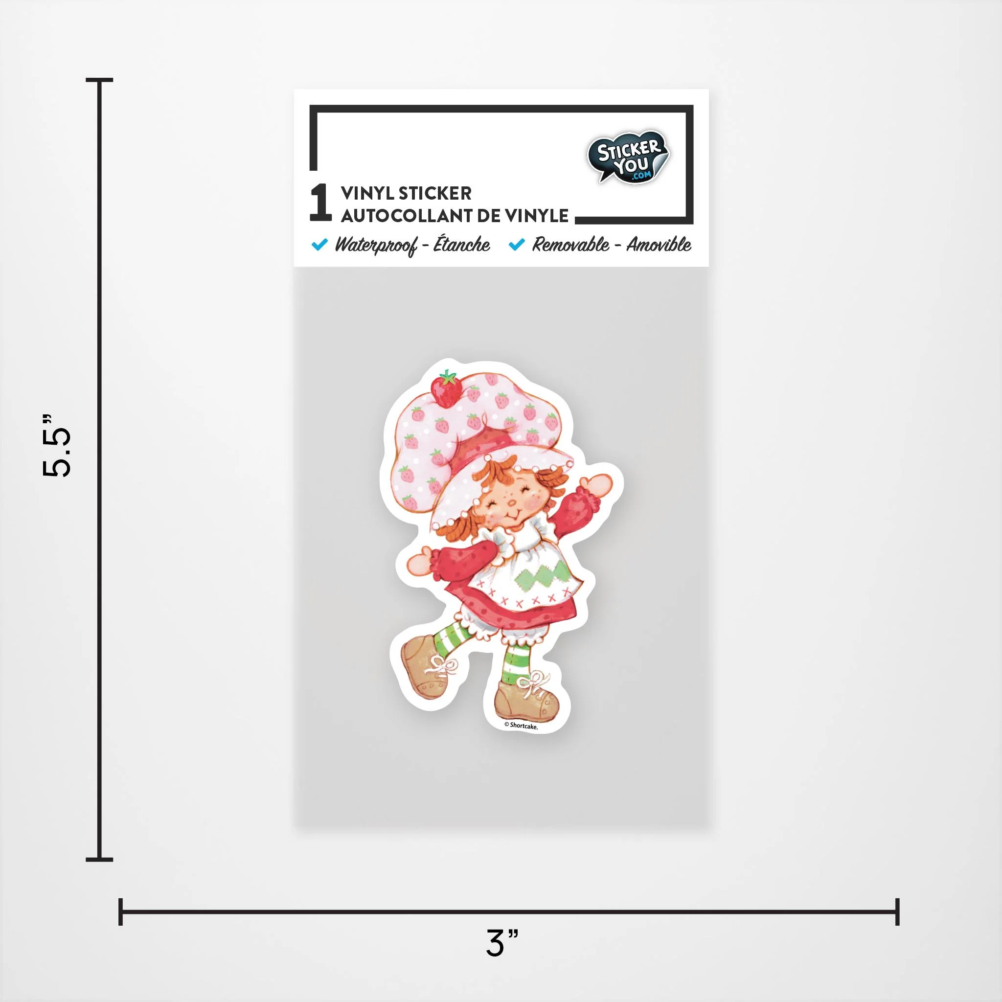 Strawberry Shortcake Vinyl Sticker - Image 3