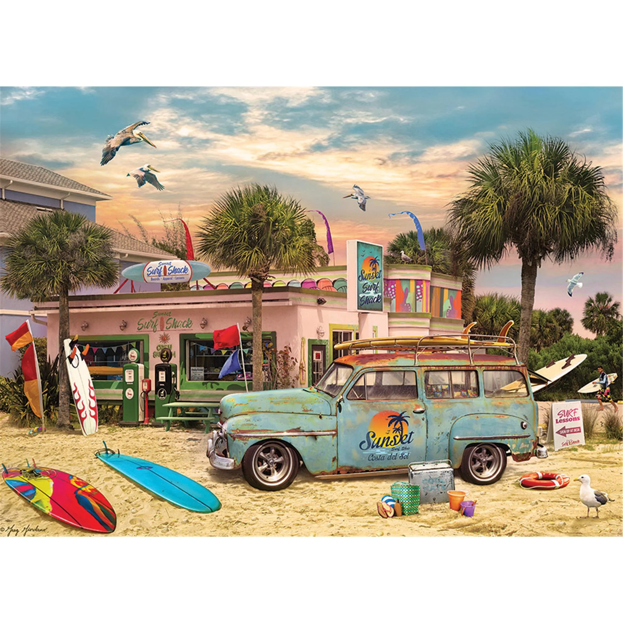 Surf Shack 1000 Piece Puzzle - Image 2