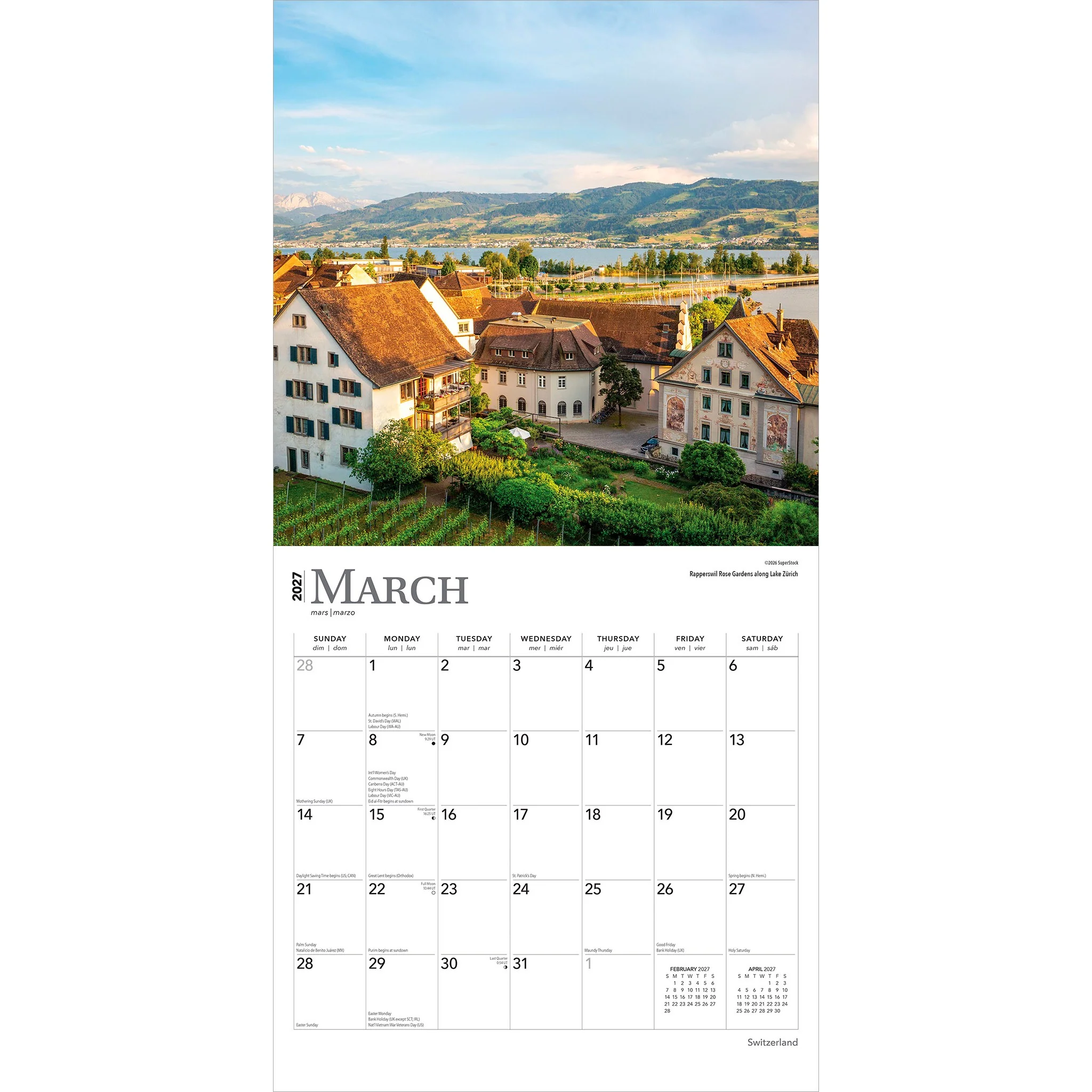 Switzerland 2027 Wall Calendar - Image 3