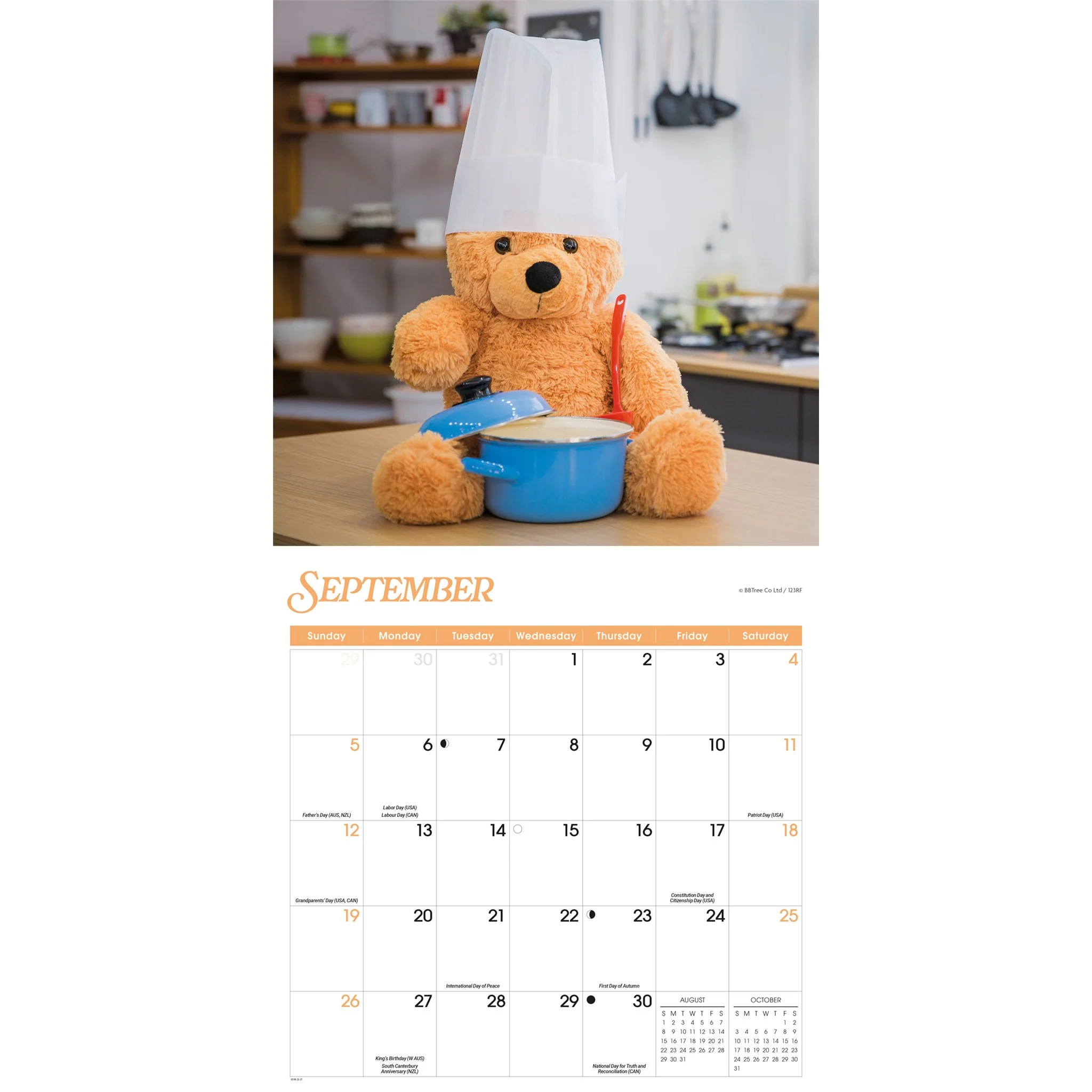 Teddy Bears 2027 Wall Calendar - Image 5