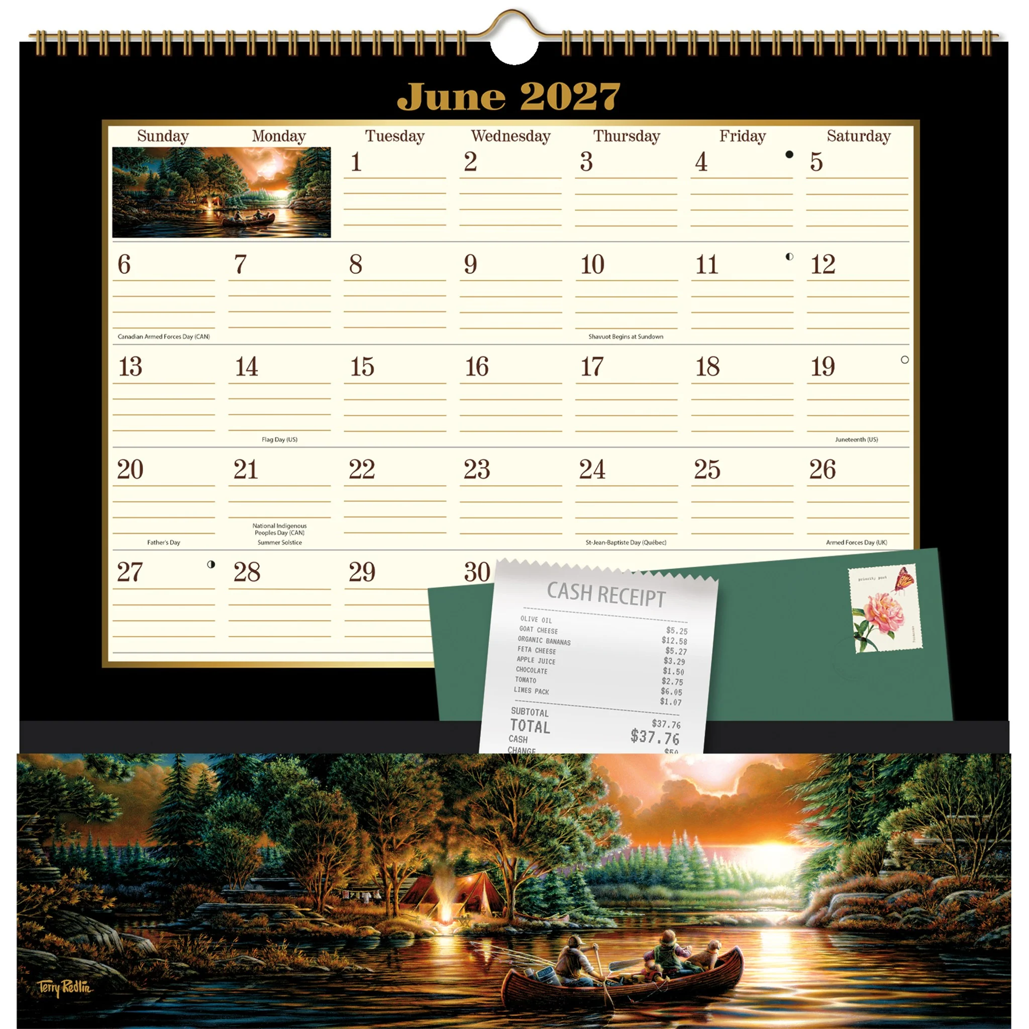 Terry Redlin Note Nook 2027 Wall Calendar - Image 3