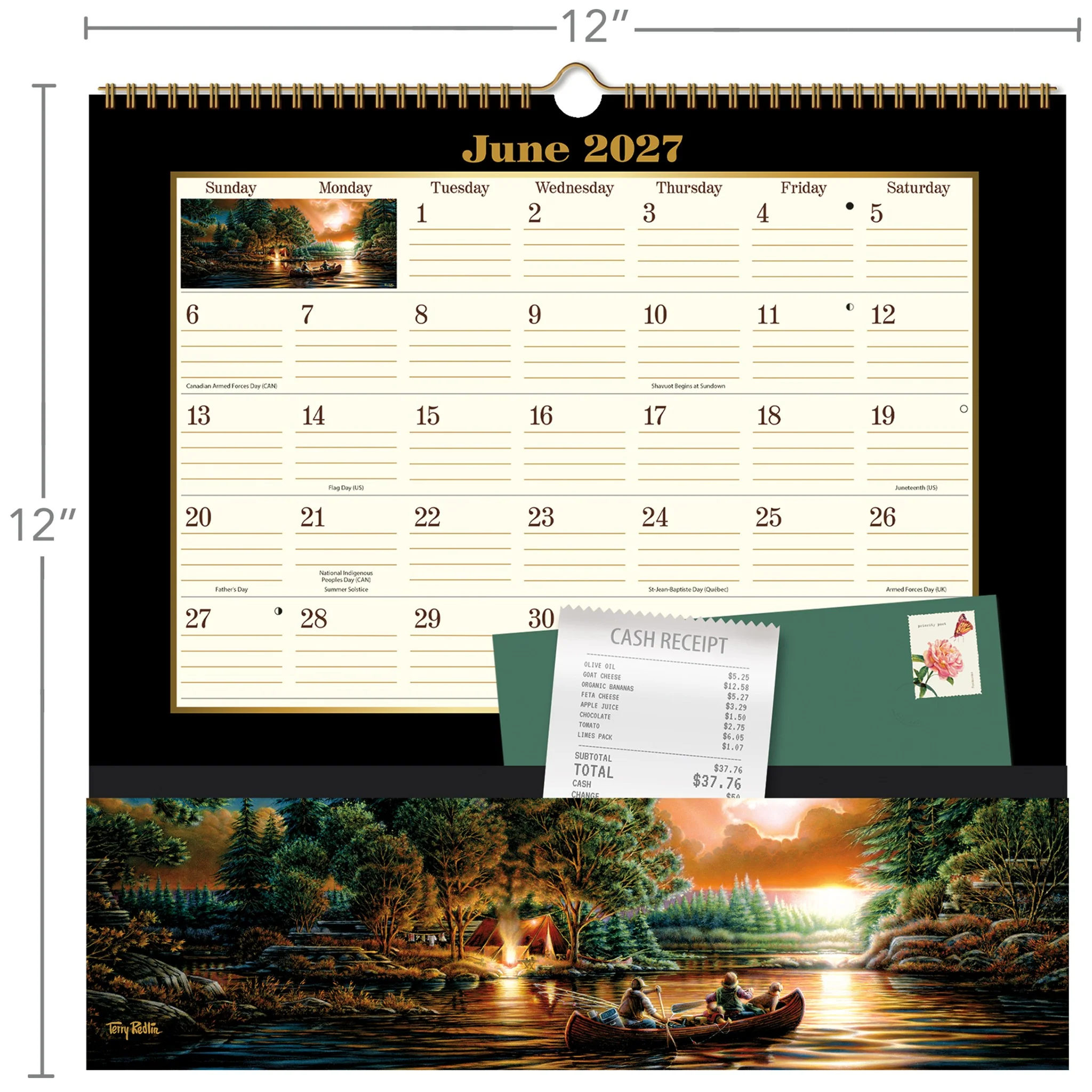 Terry Redlin Note Nook 2027 Wall Calendar - Image 4