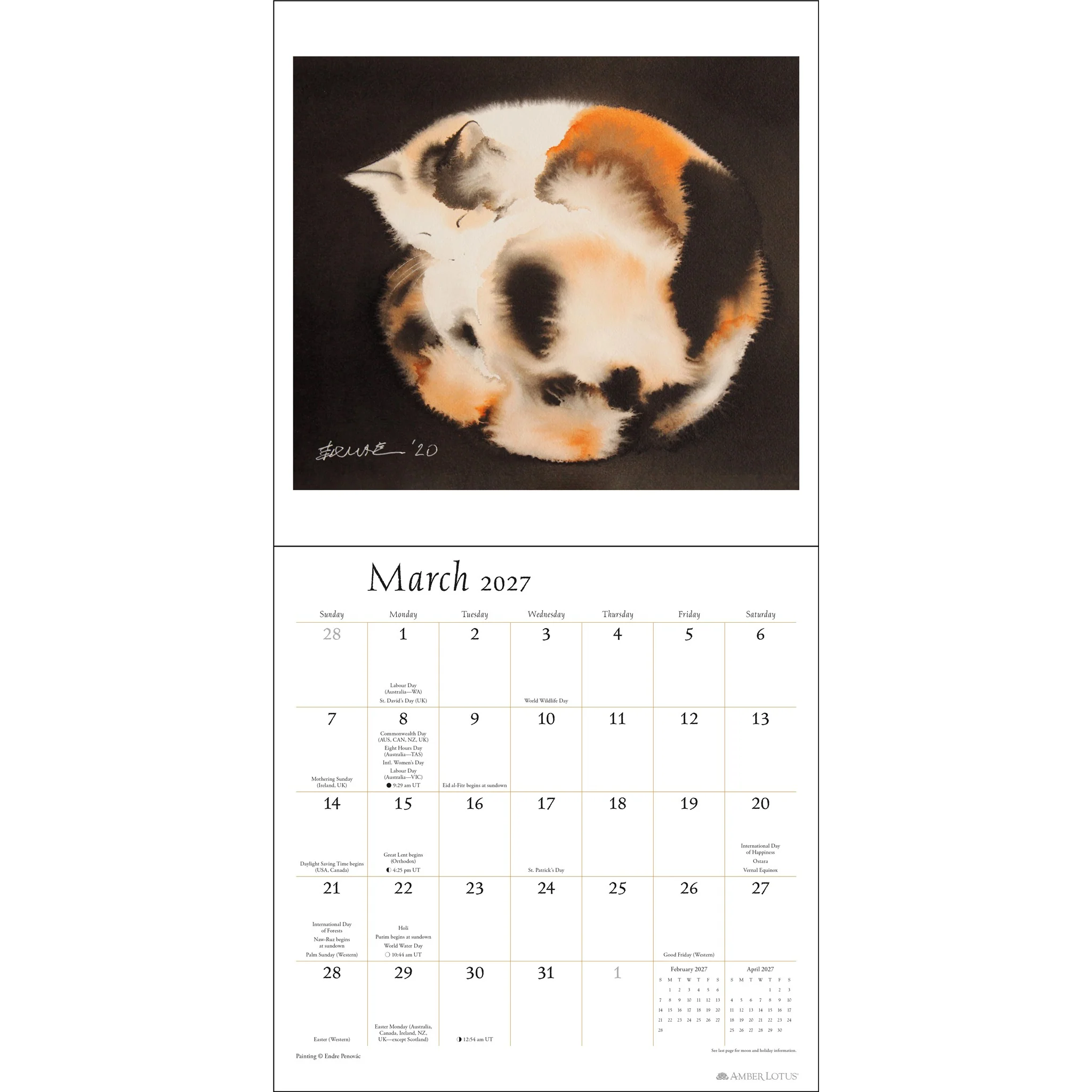The Artful Cat 2027 Wall Calendar - Online Only - Image 5