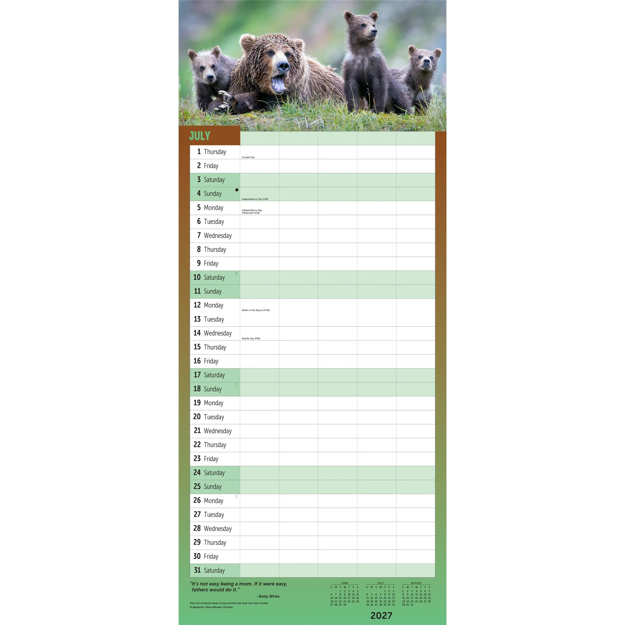 The Busy Family 2027 Wall Calendar - Image 4