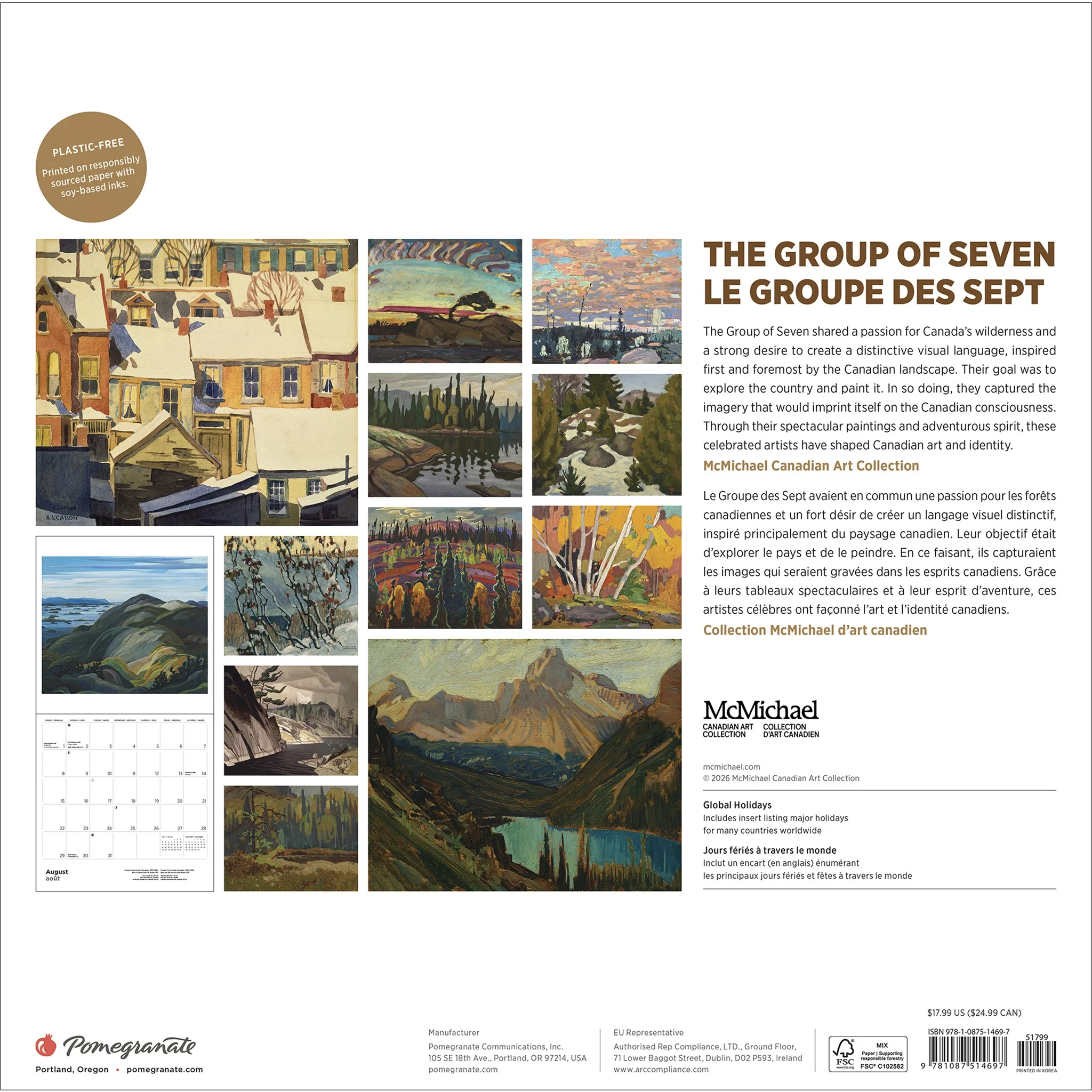 The Group Of Seven Special Edition with Print 2027 Wall Calendar - Image 2