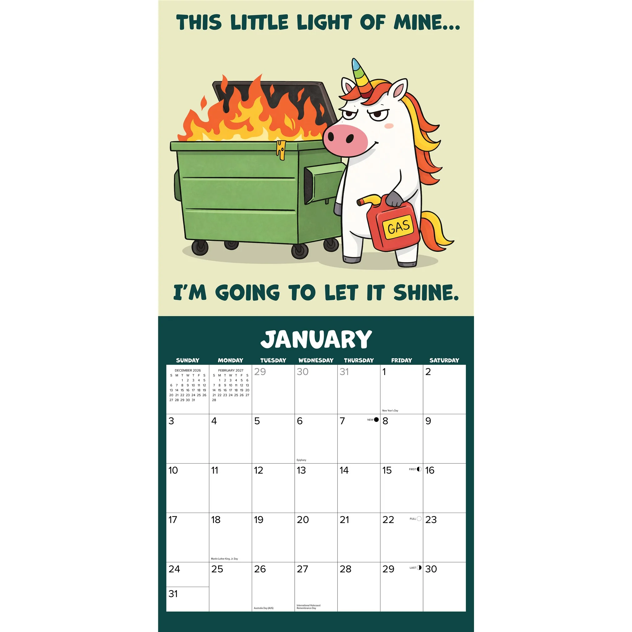 The Pissed-off Unicorn 2027 Wall Calendar - Image 3