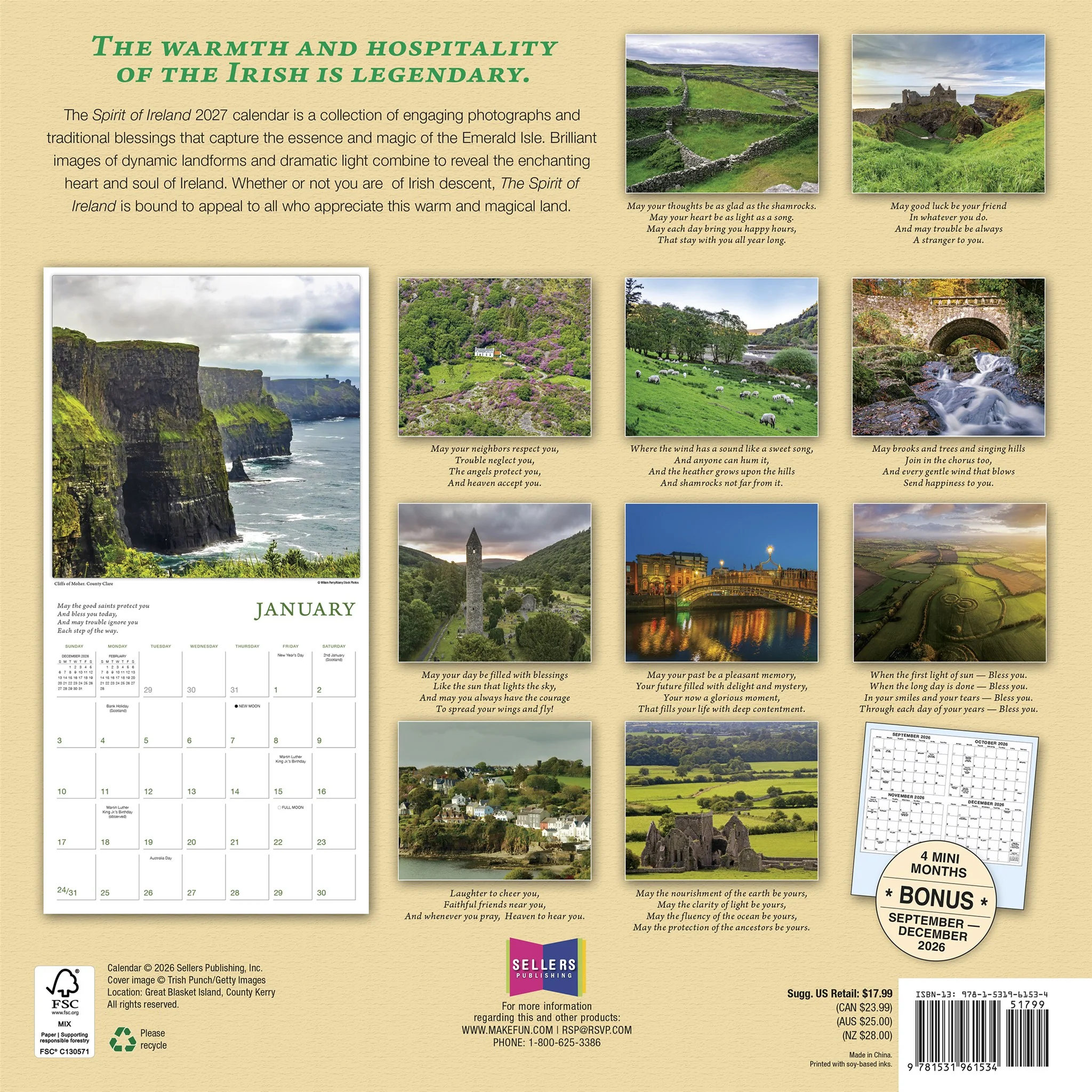 The Spirit of Ireland 2027 Wall Calendar - Image 2