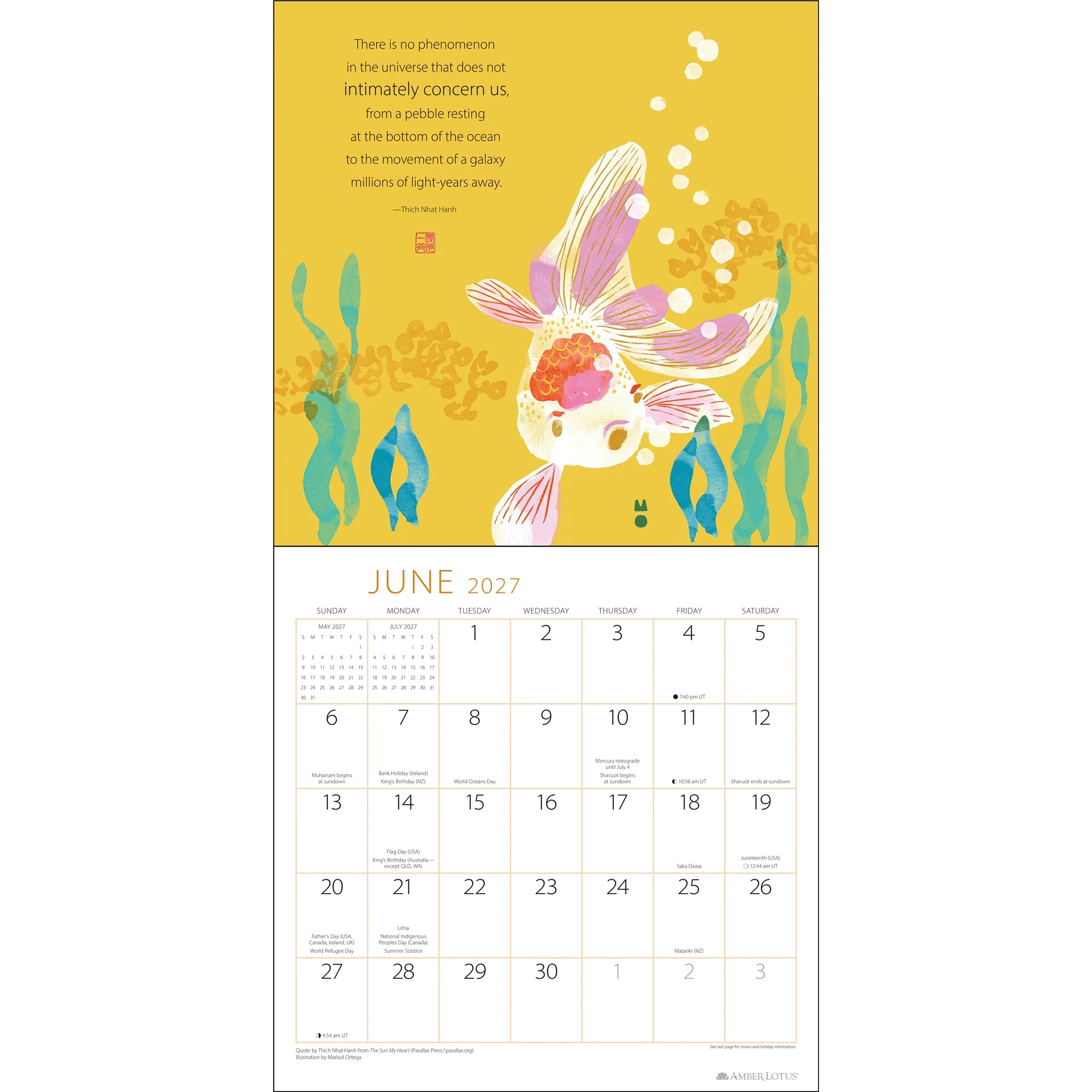 Thich Nhat Hanh 2027 Wall Calendar - Image 4