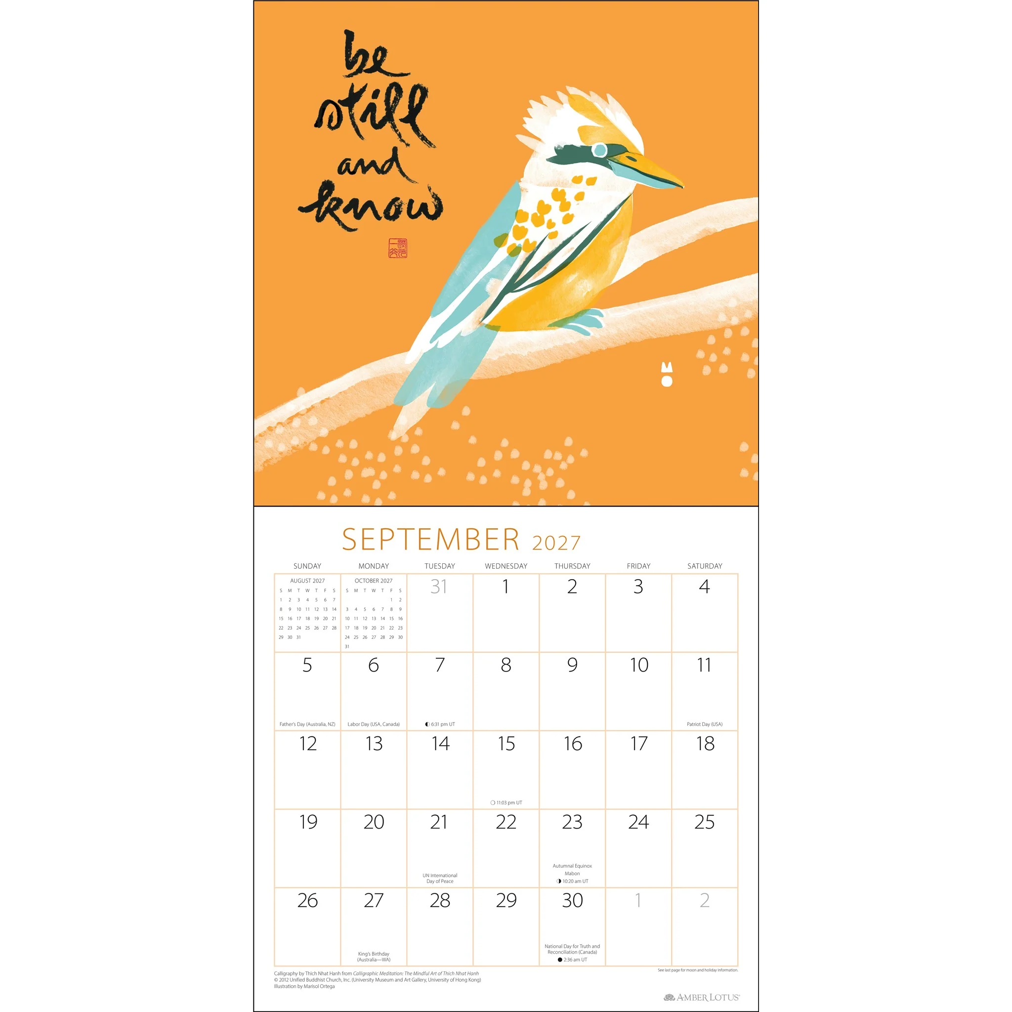 Thich Nhat Hanh 2027 Wall Calendar - Image 5